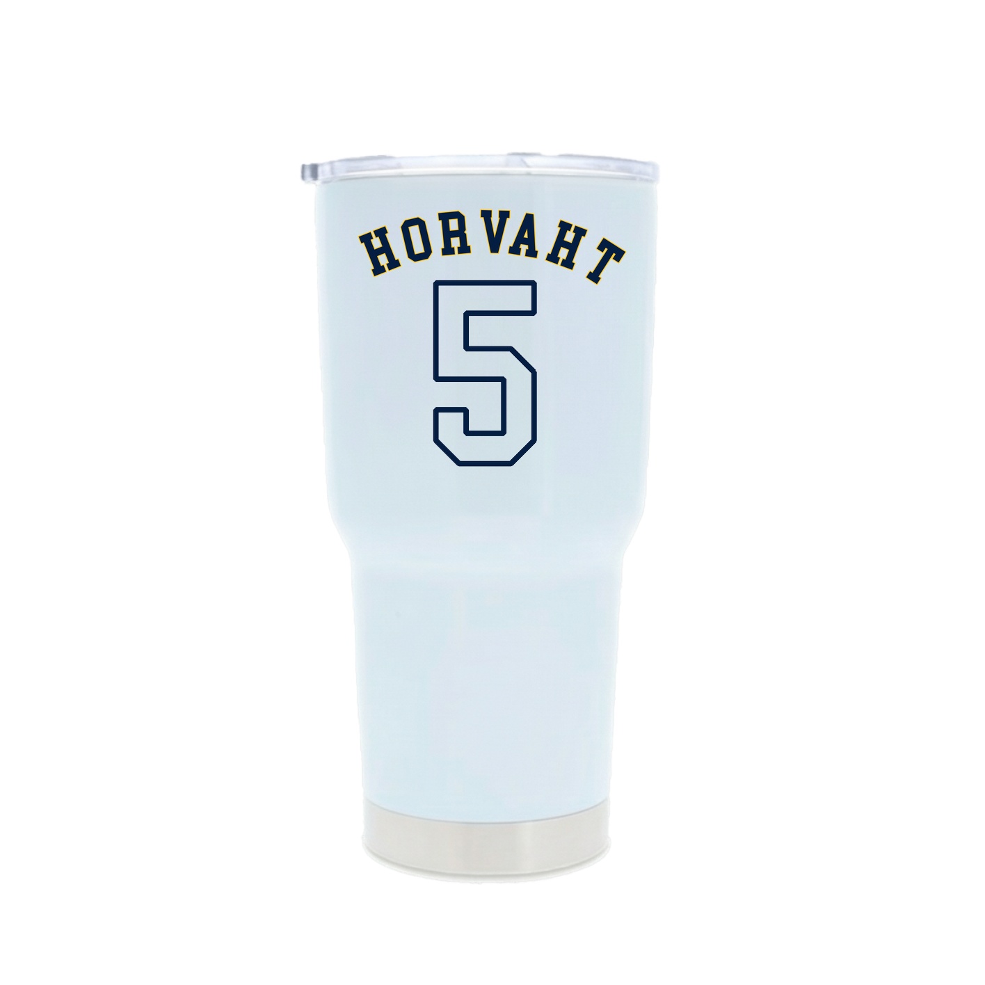 30oz Stainless Steel Tumbler — Shirsey Arch in White