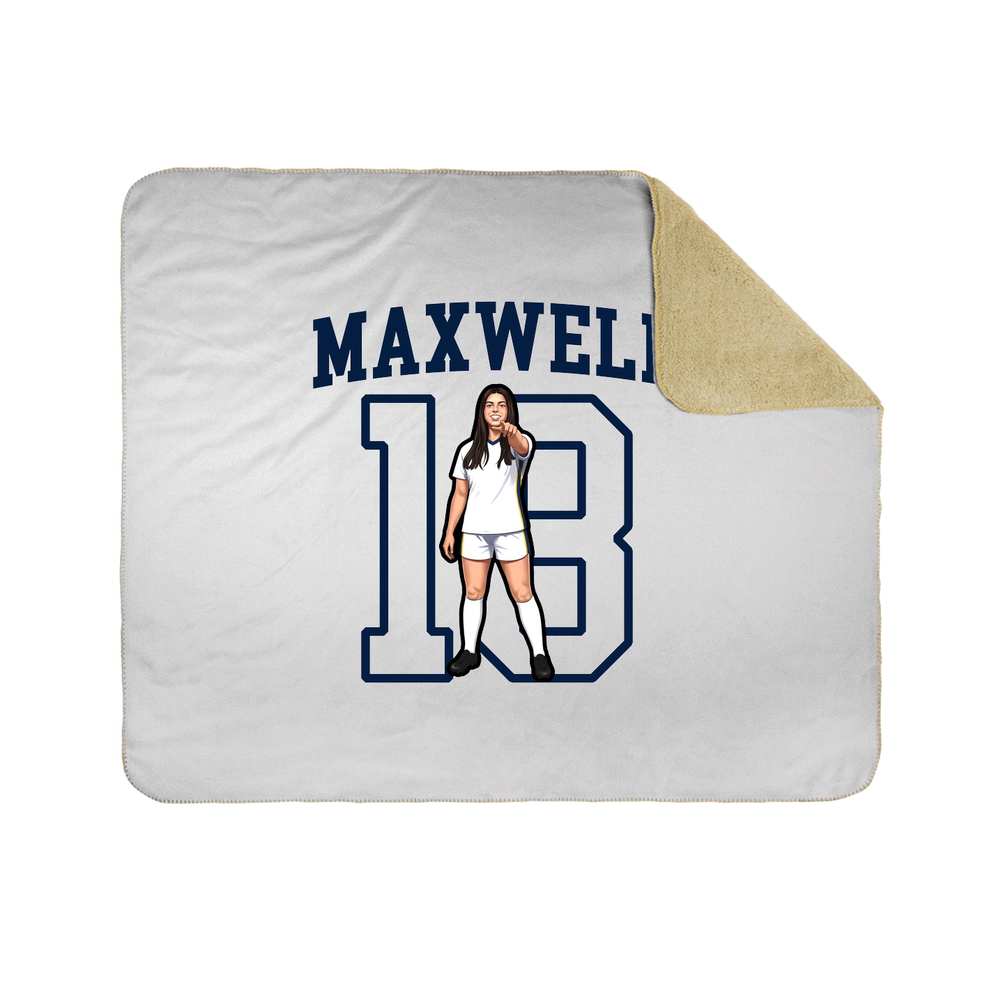 Throw Blanket — Shirsey in White