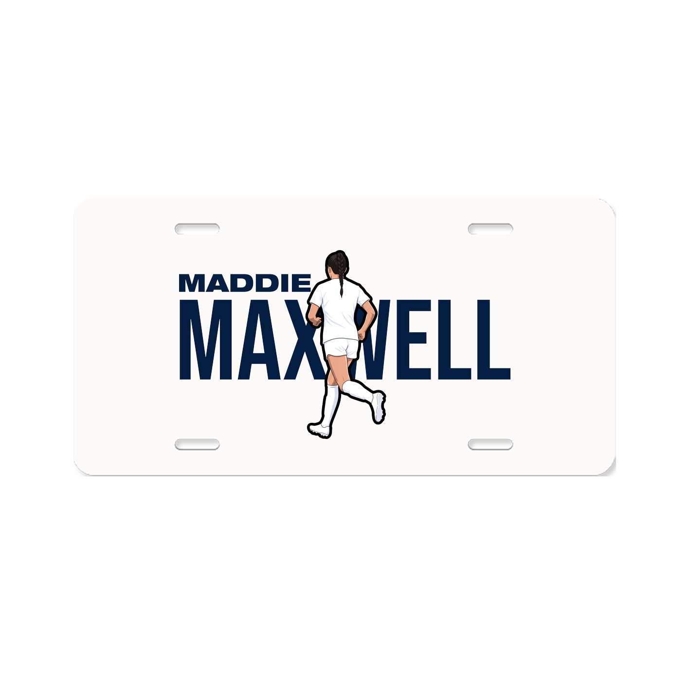 License Plate — Player Name in Classic