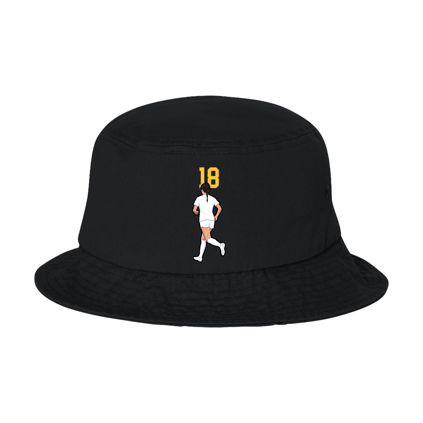 Bucket Cap — Number Top in Black