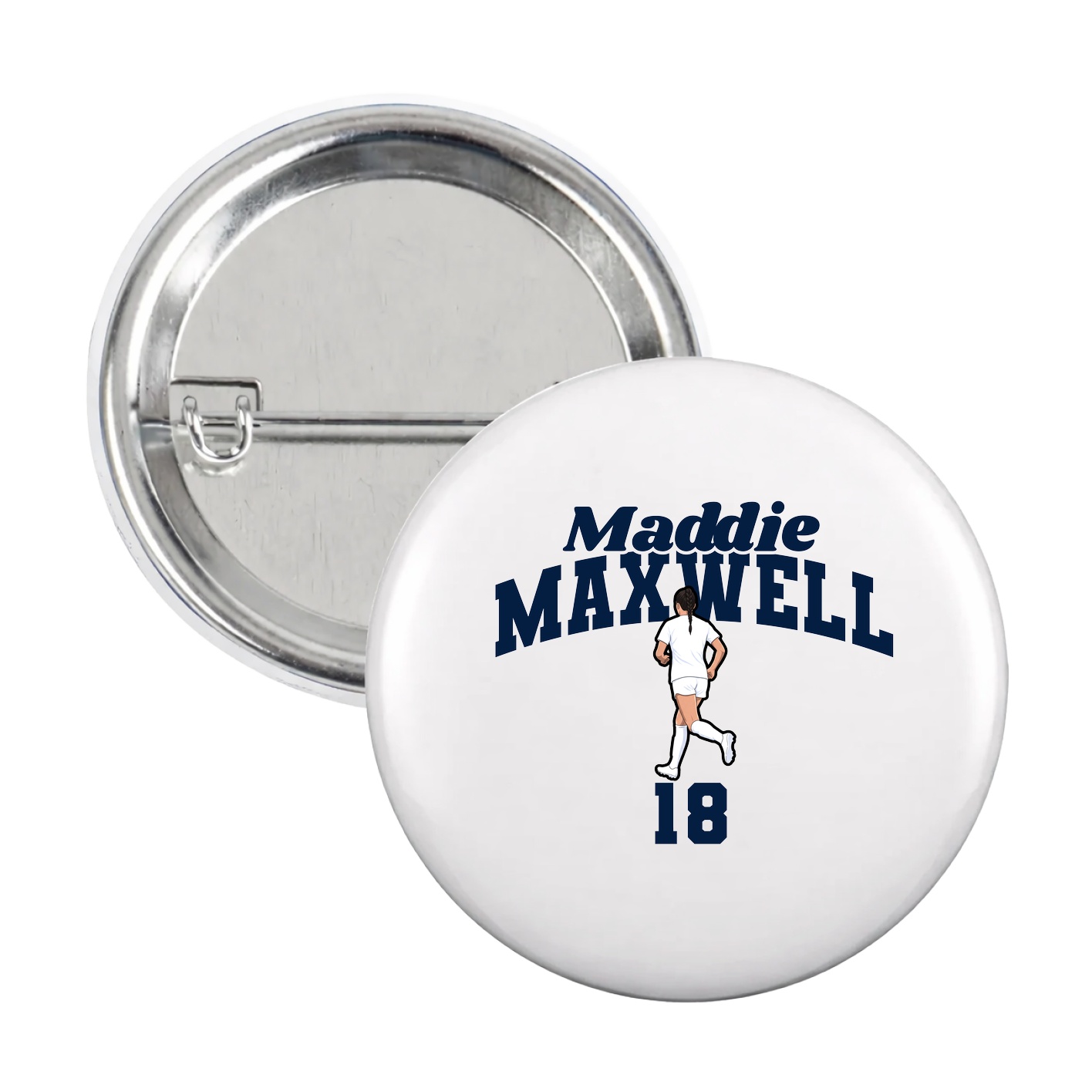 Game Day Button — Signature Arch in White