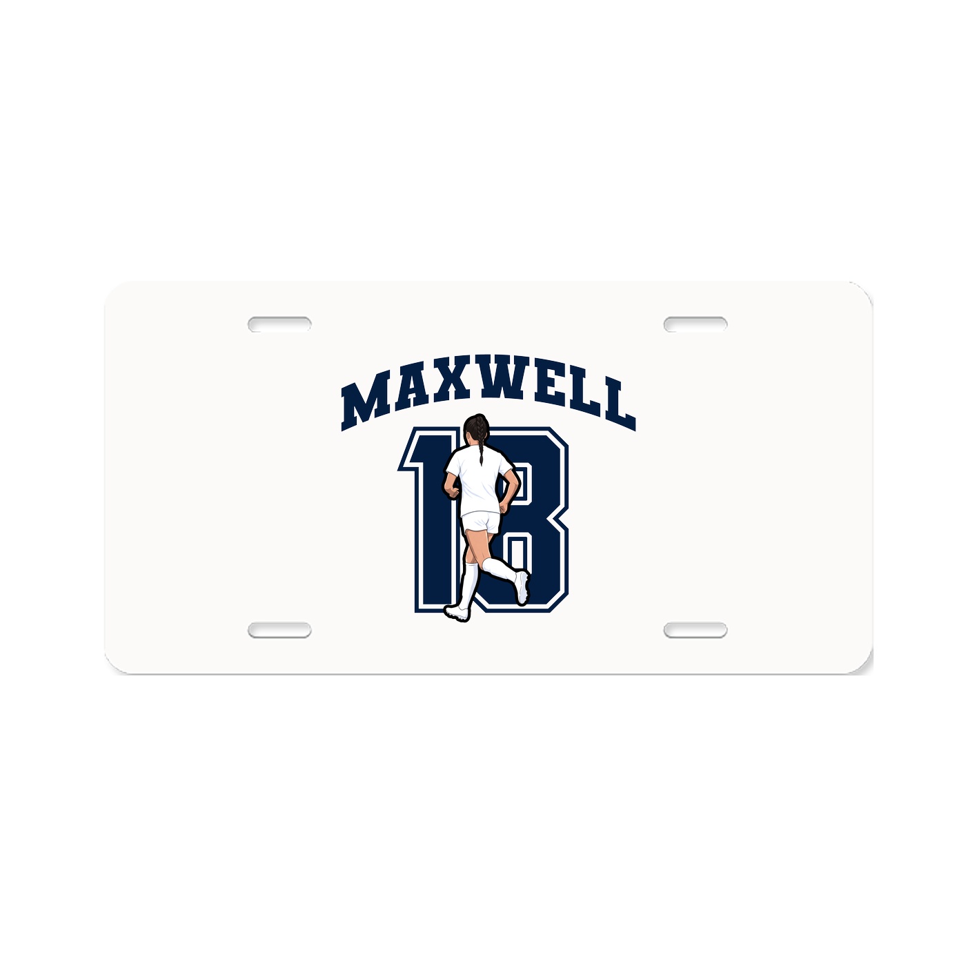 License Plate — Number in Classic