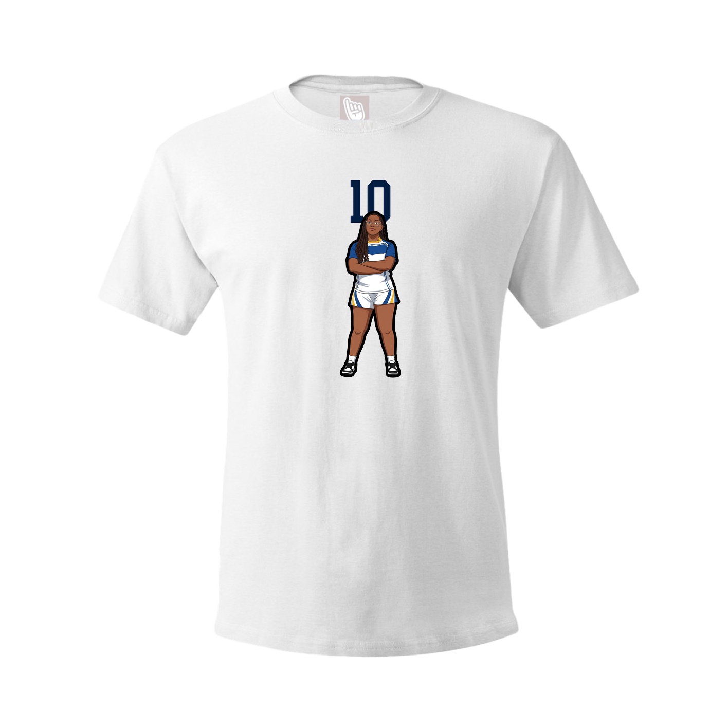 Tee — Number Top in White