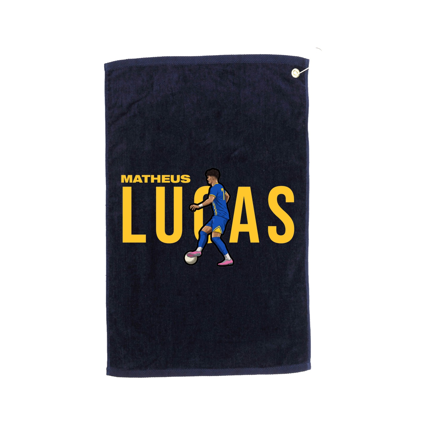 Golf Towel — Player Name in Navy