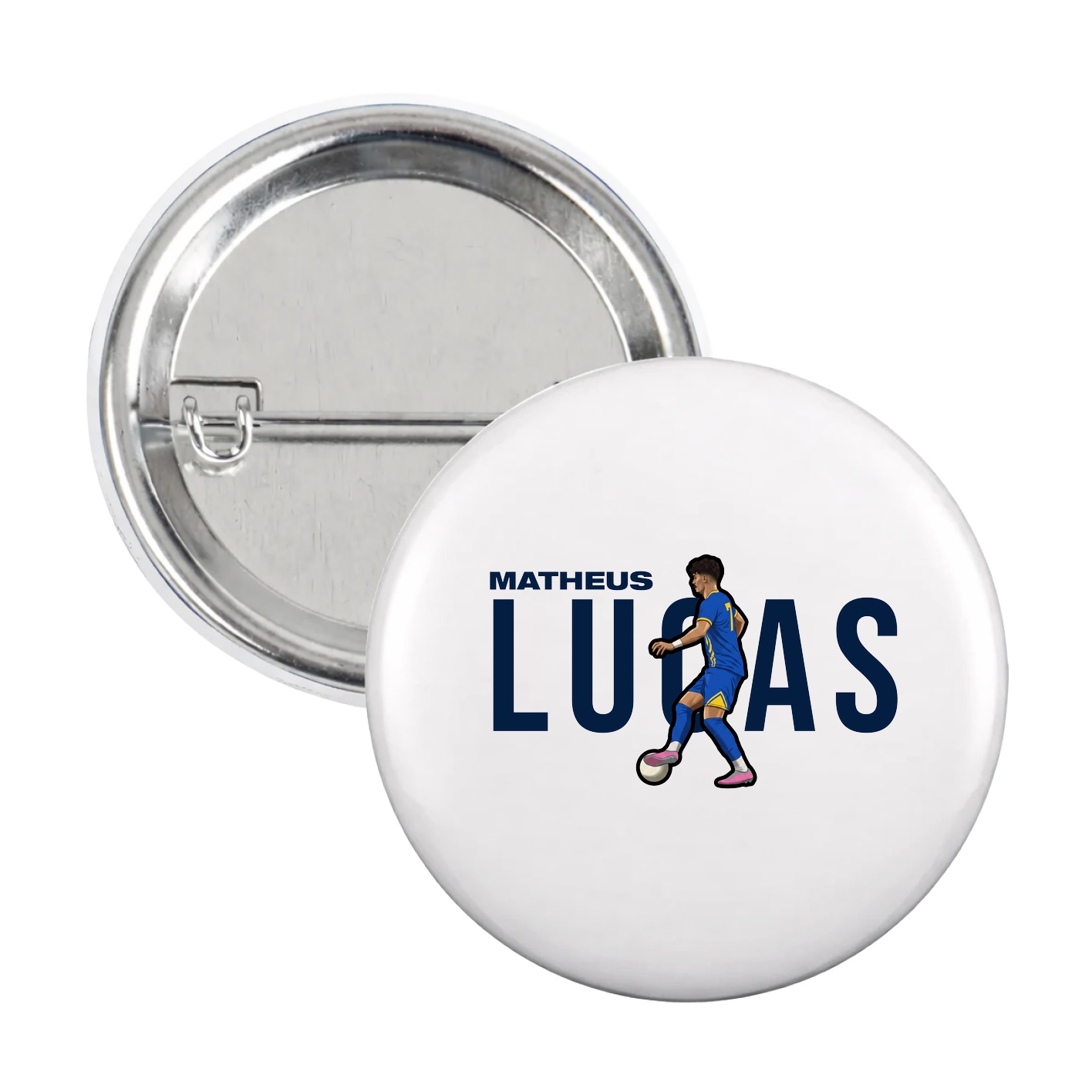 Game Day Button — Player Name in White