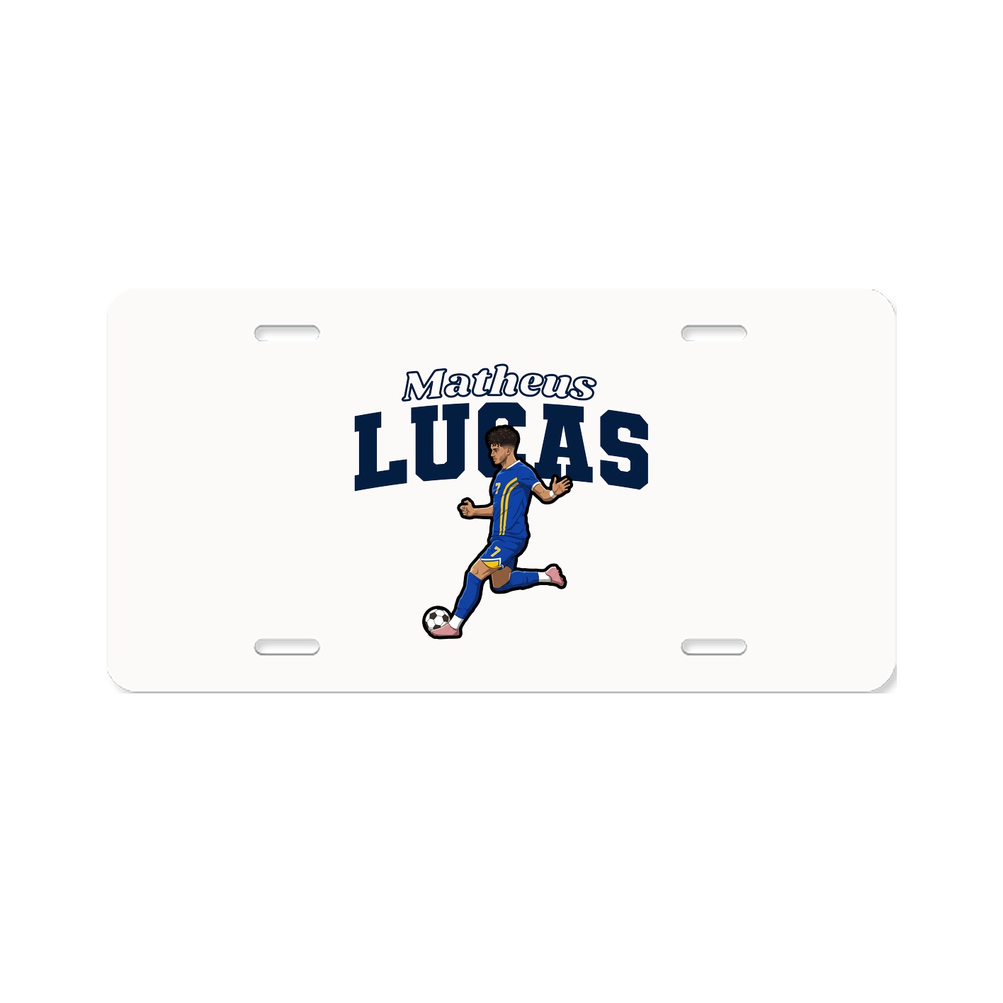 License Plate — Name Arch in Classic