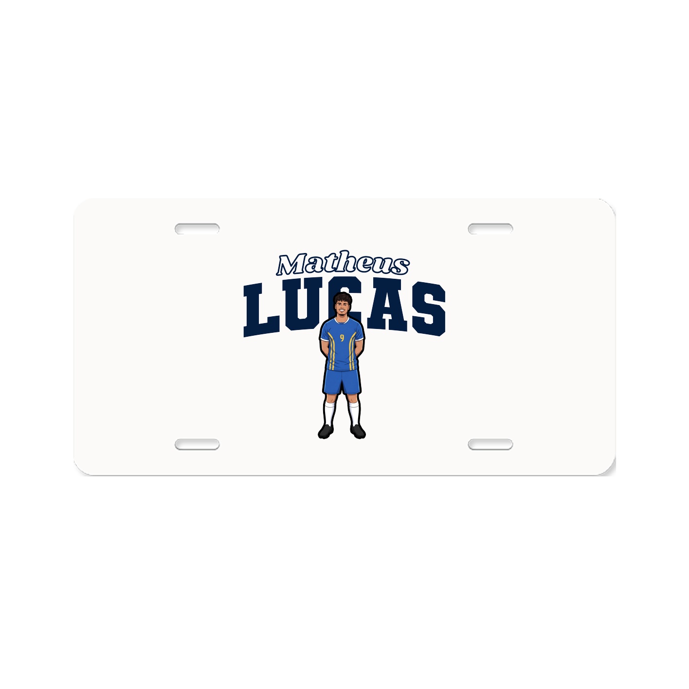 License Plate — Name Arch in Classic