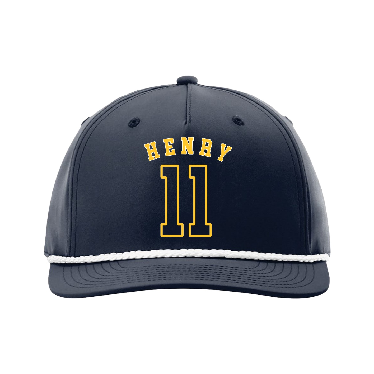 Five-Panel Classic Rope Cap — Shirsey Arch in Navy
