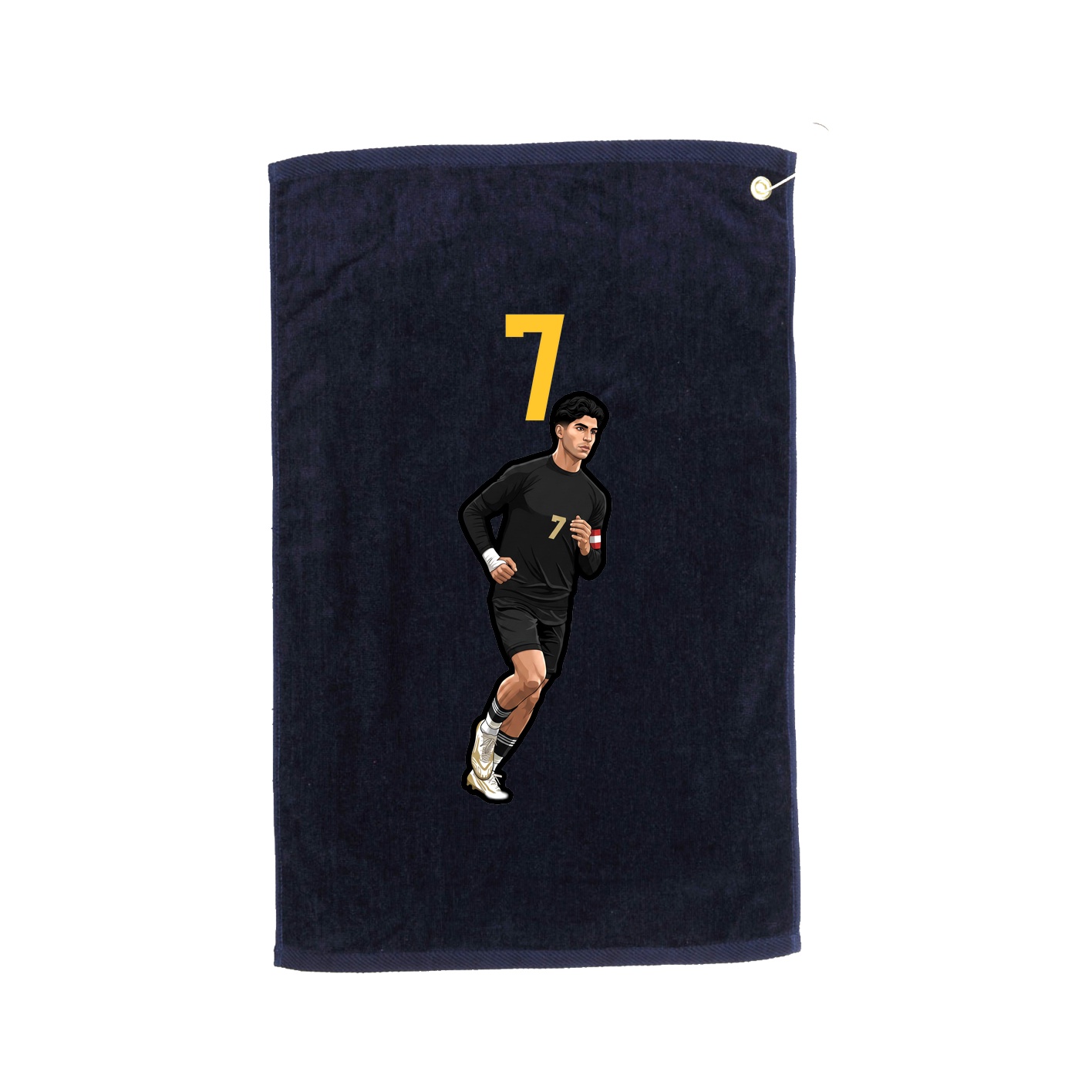 Golf Towel — Number Top in Navy