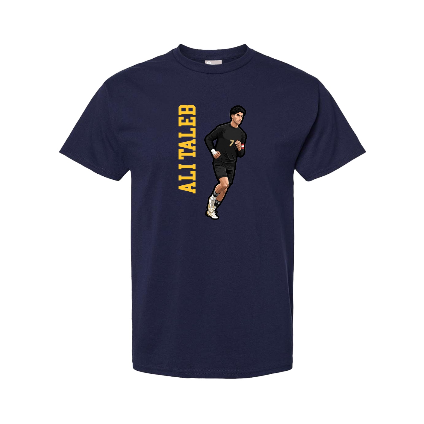 Youth Tee — Name Vertical in Navy