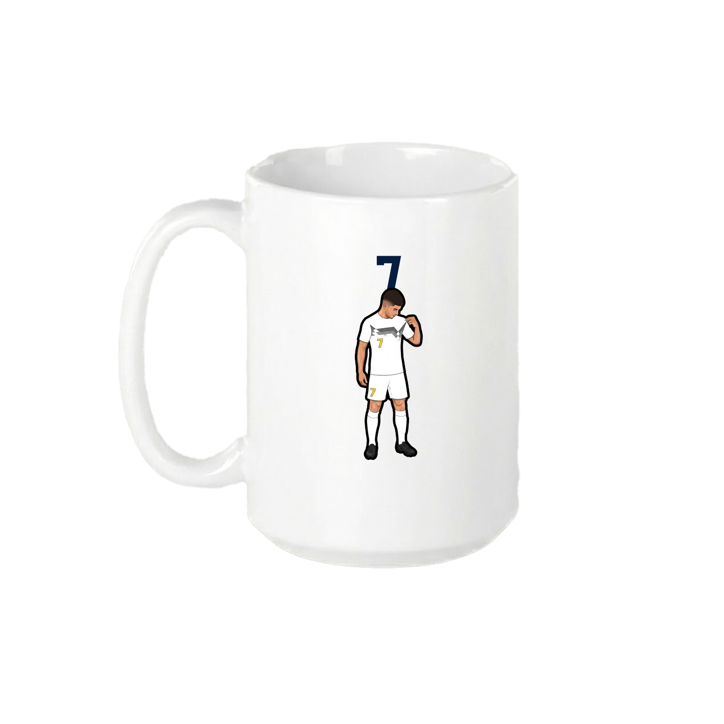 15oz Coffee Mug — Number Top in White
