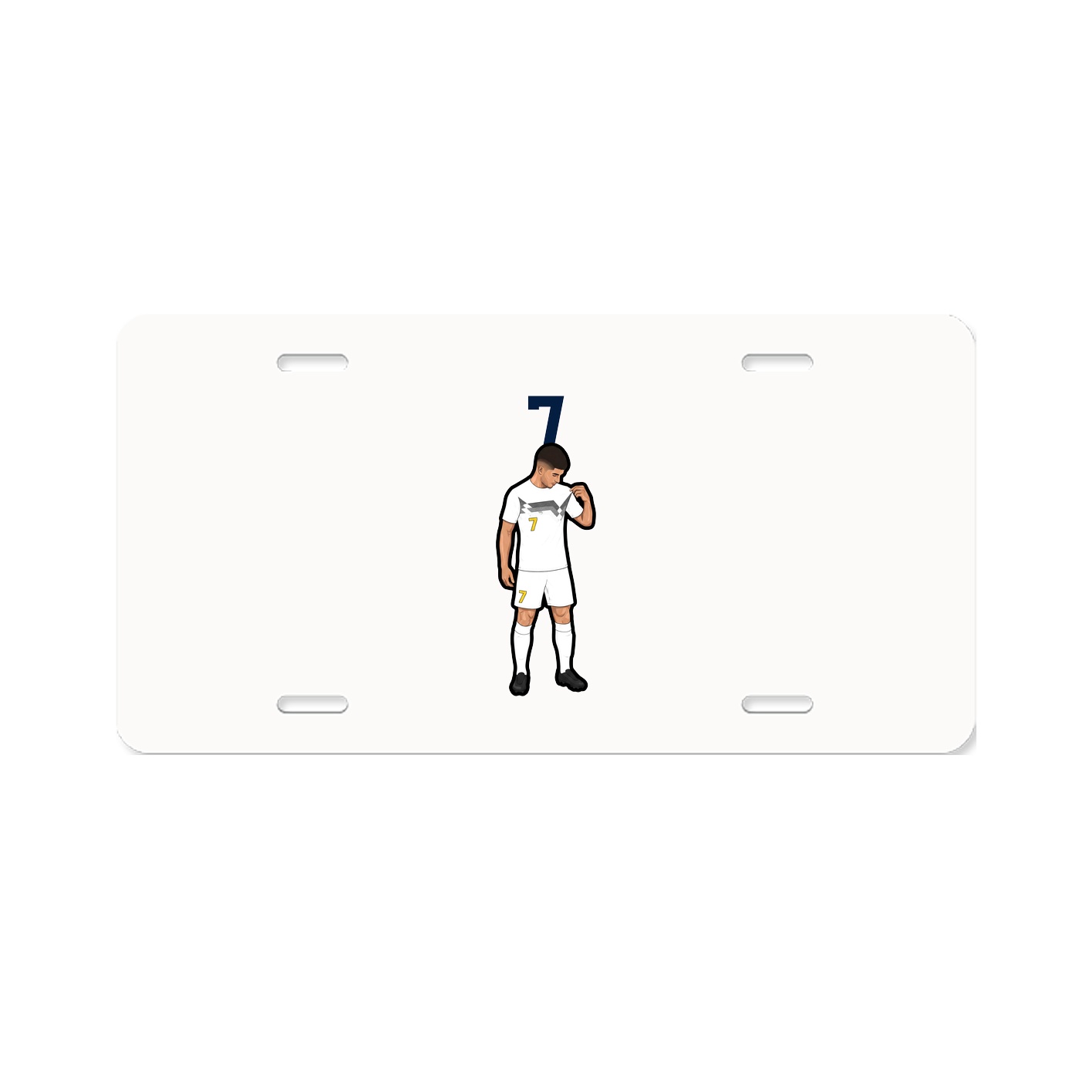 License Plate — Number Top in Classic