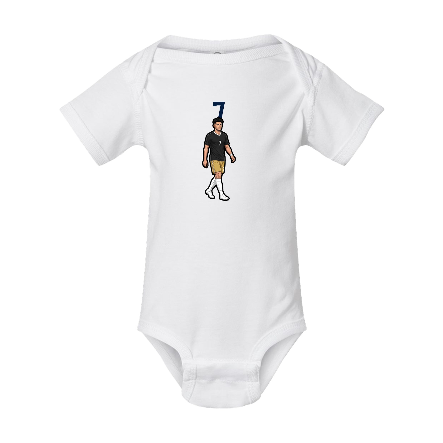 Baby Onesie — Number Top in White