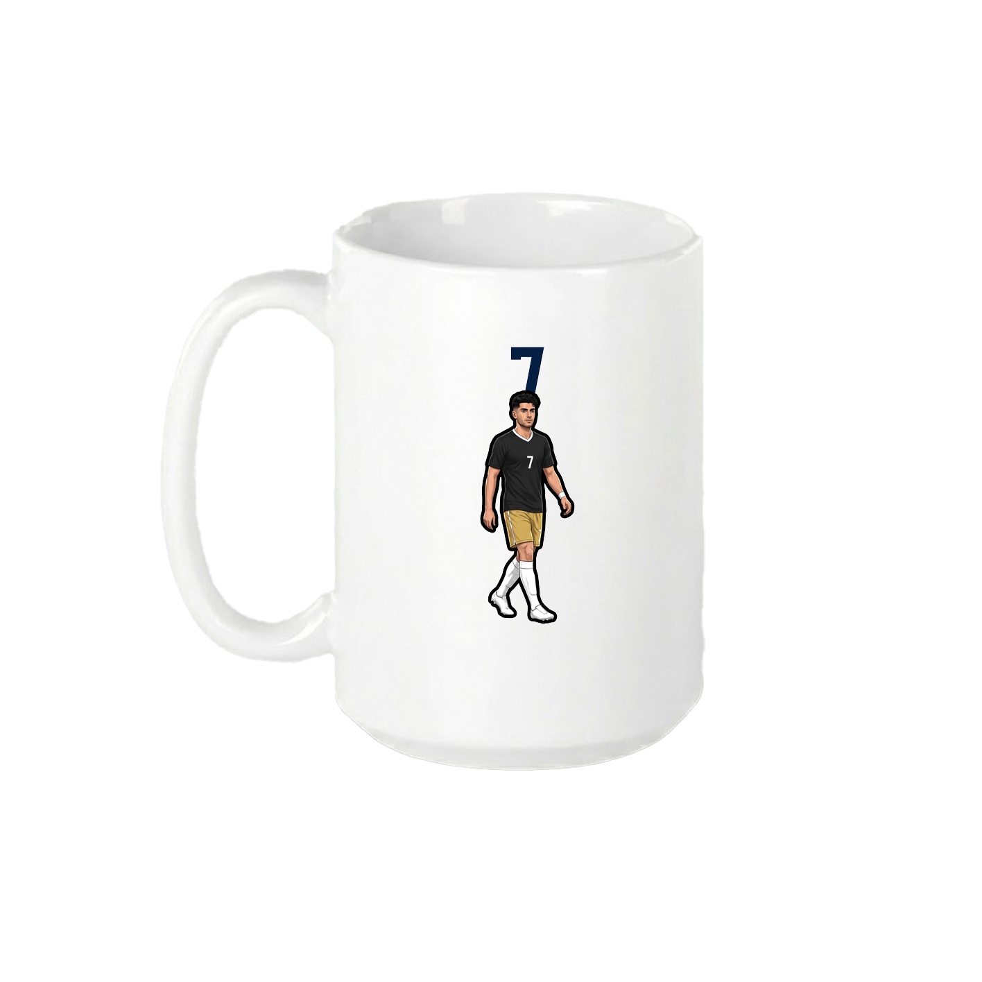 15oz Coffee Mug — Number Top in White