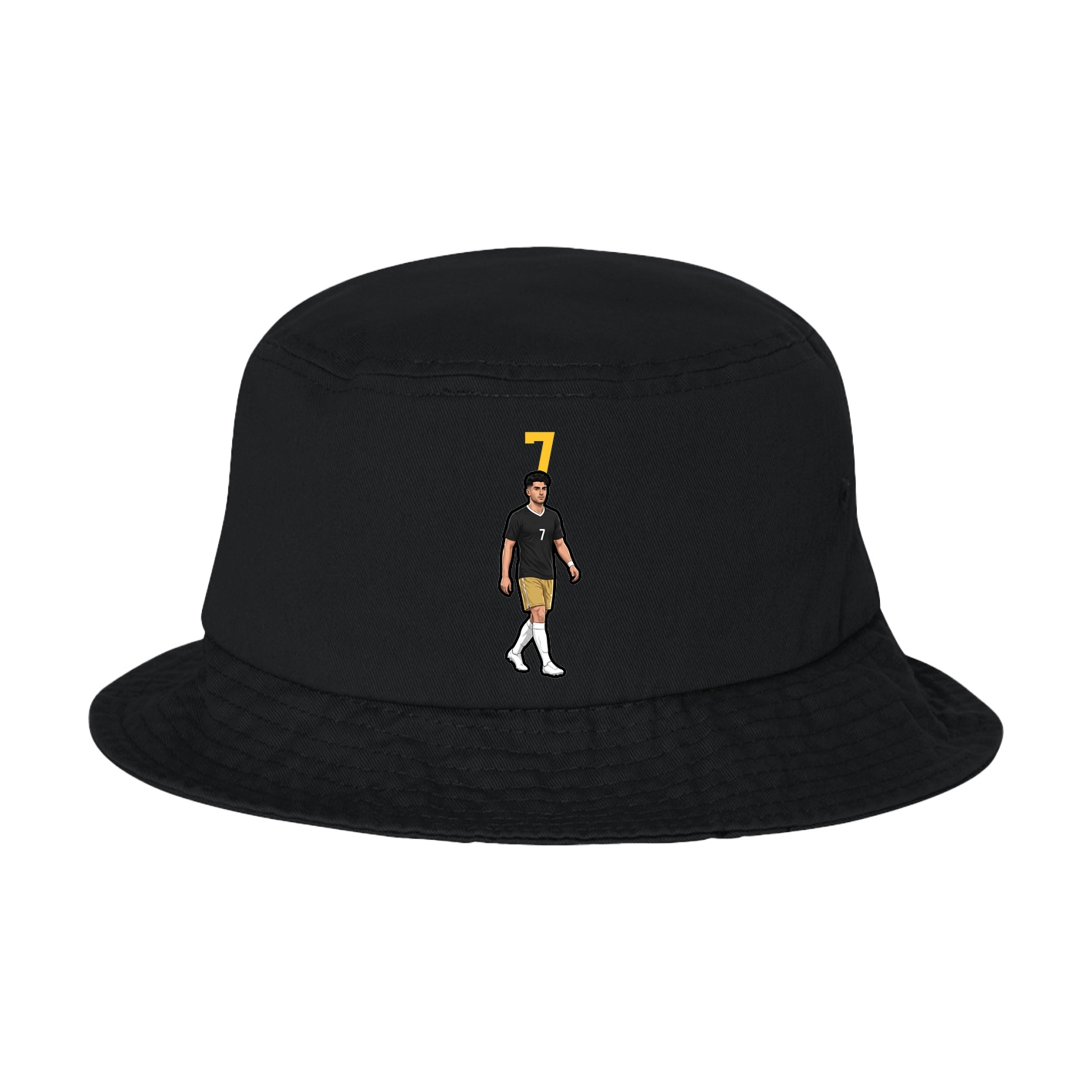 Bucket Cap — Number Top in Black