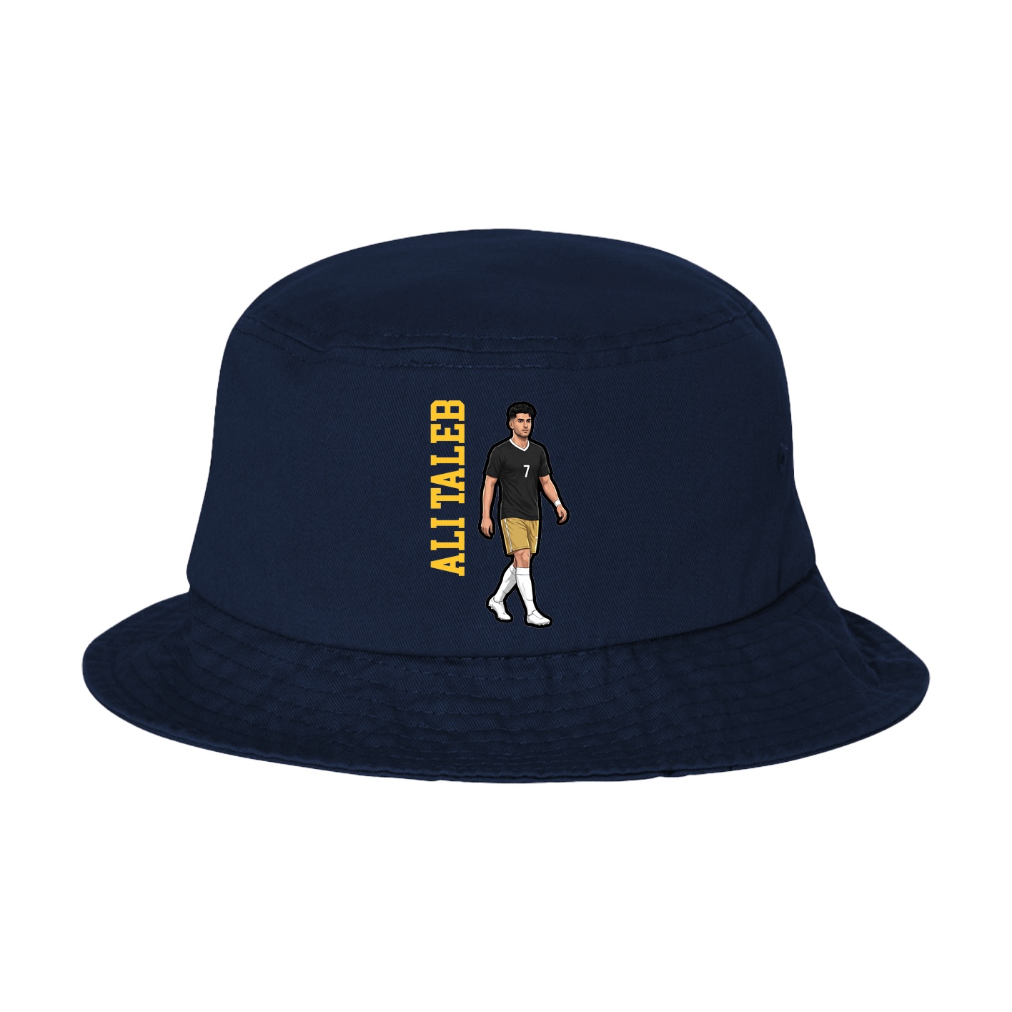 Bucket Cap — Name Vertical in Navy