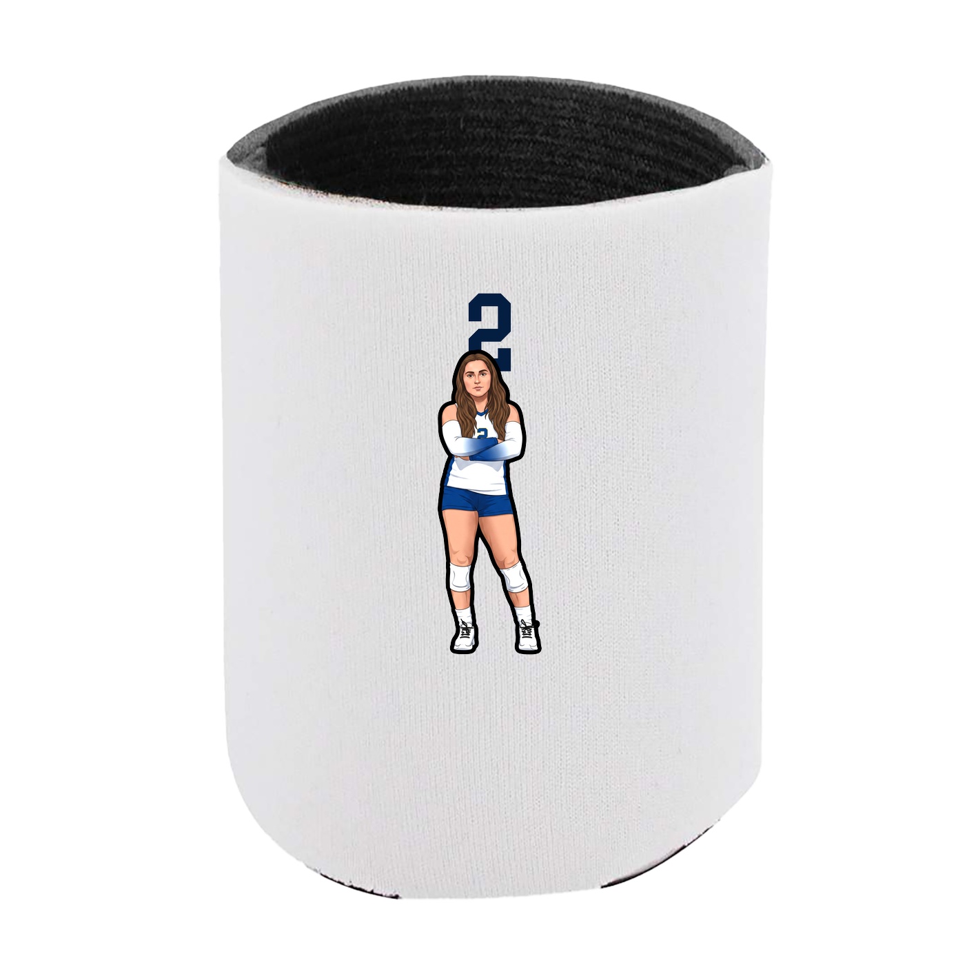 Can Holder — Number Top in White