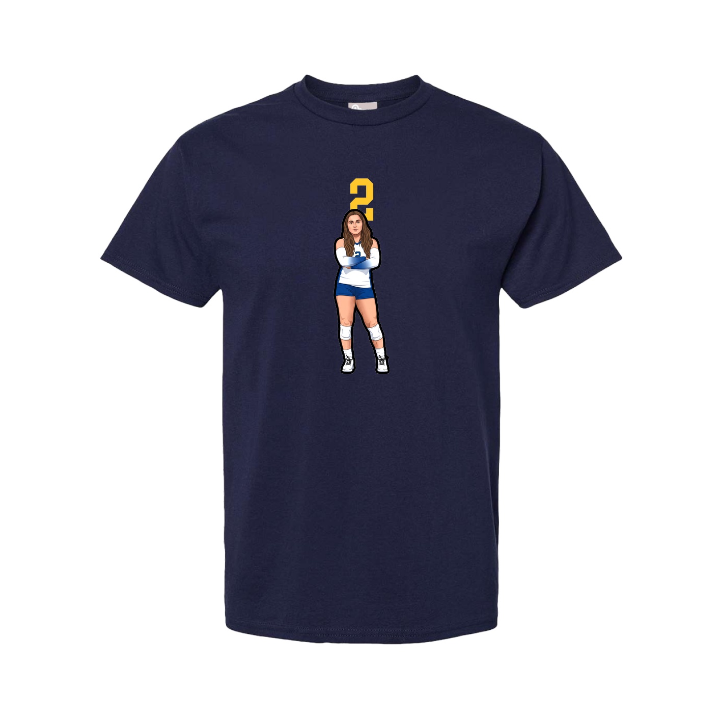 Youth Tee — Number Top in Navy