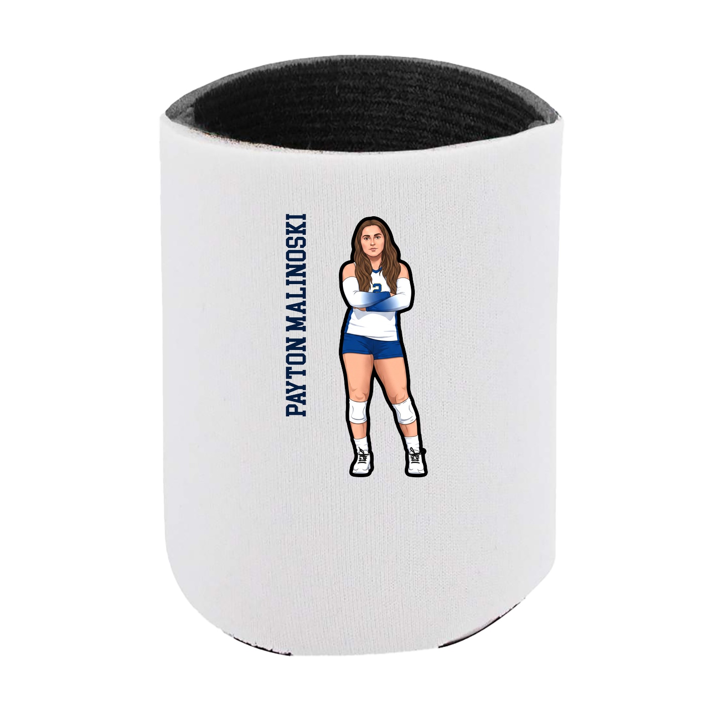 Can Holder — Name Vertical in White