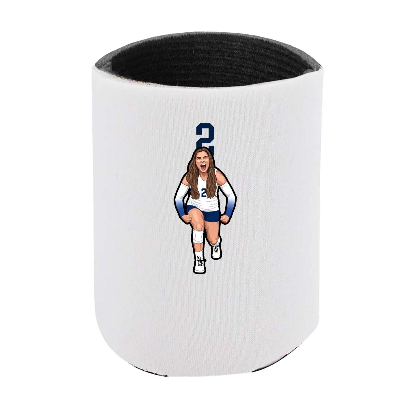 Can Holder — Number Top in White