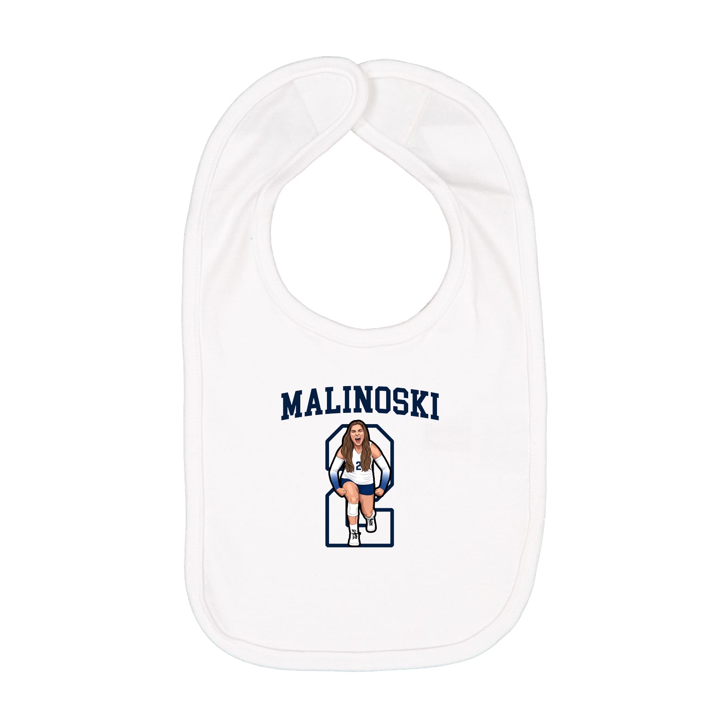 Infant Bib — Shirsey in White