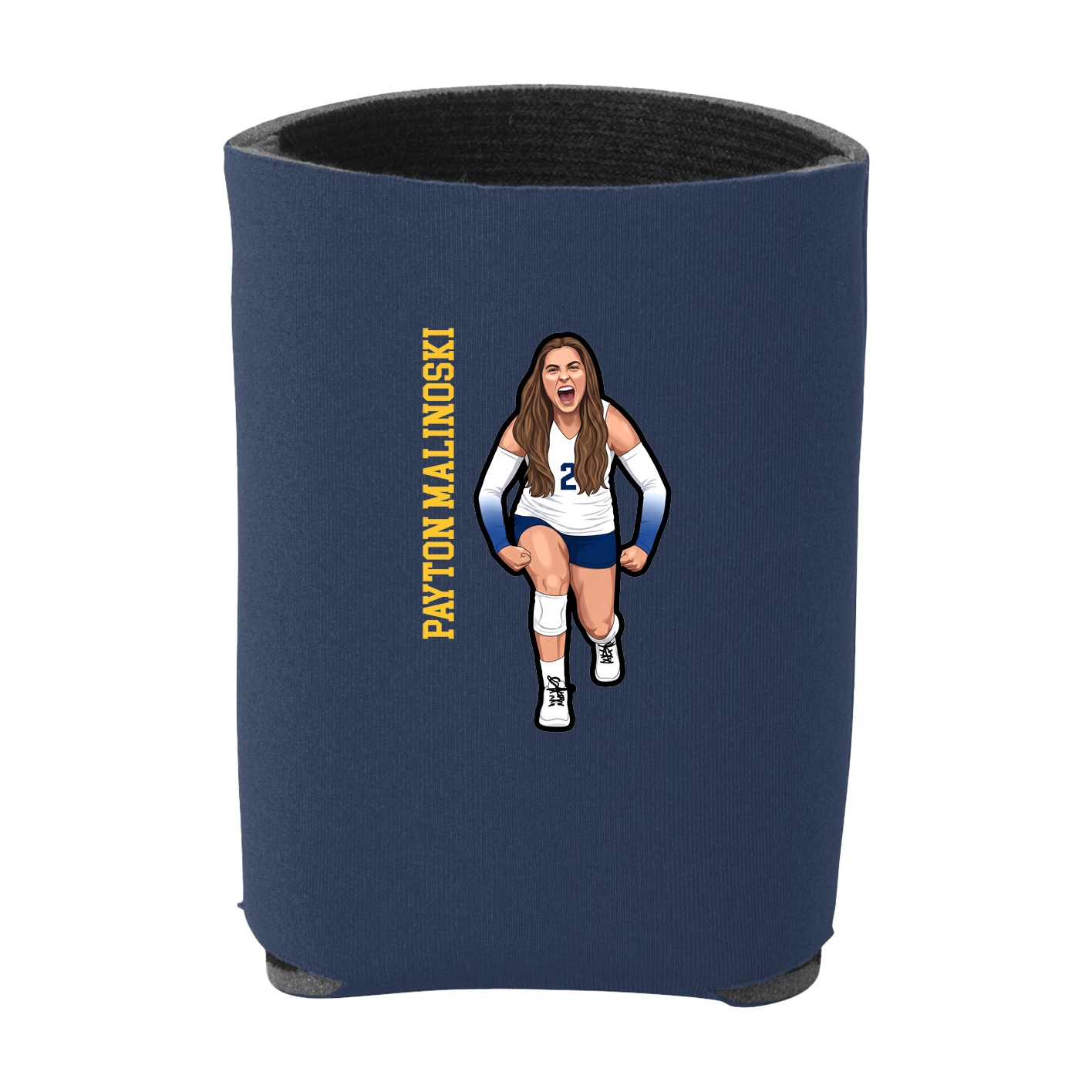 Can Holder — Name Vertical in Navy