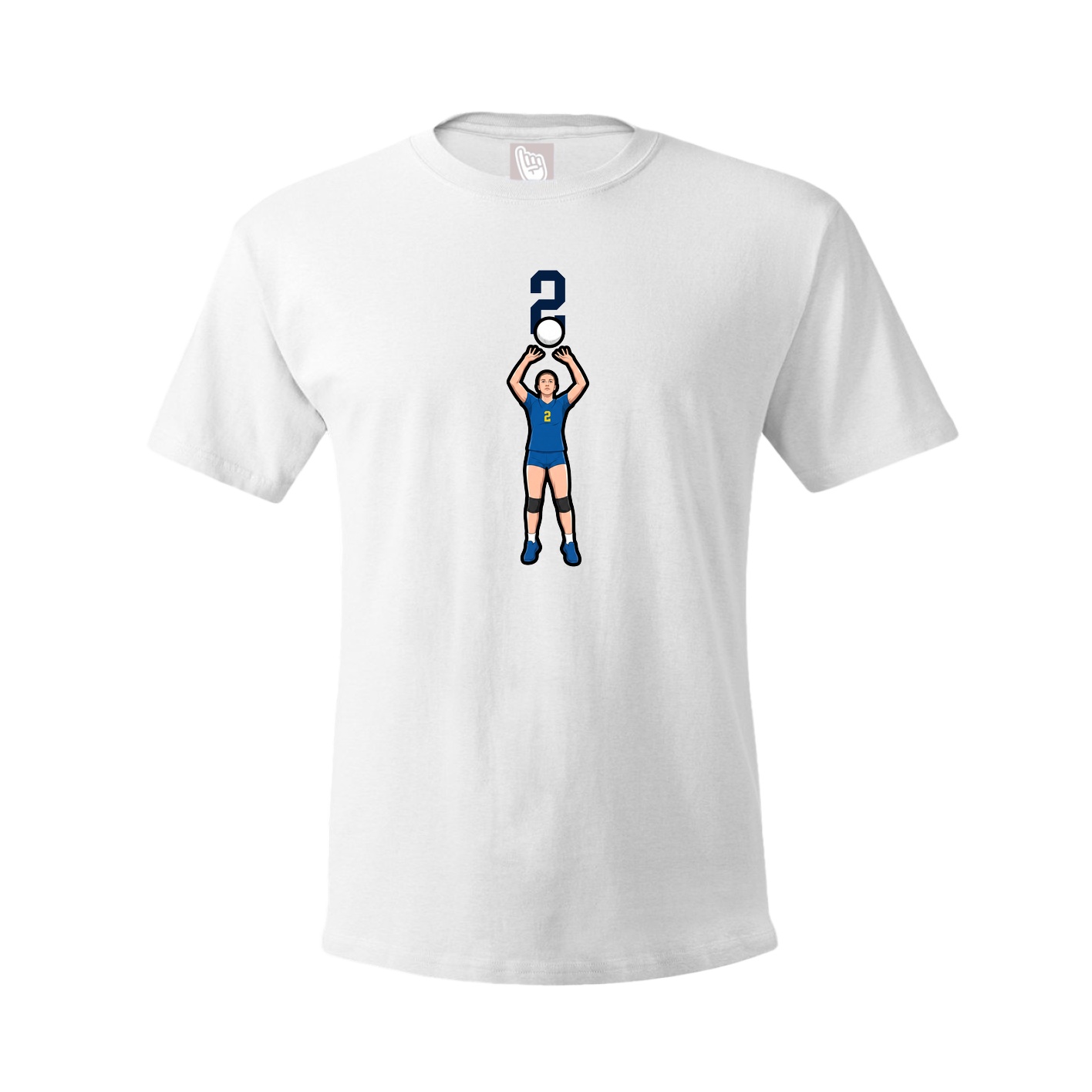 Tee — Number Top in White
