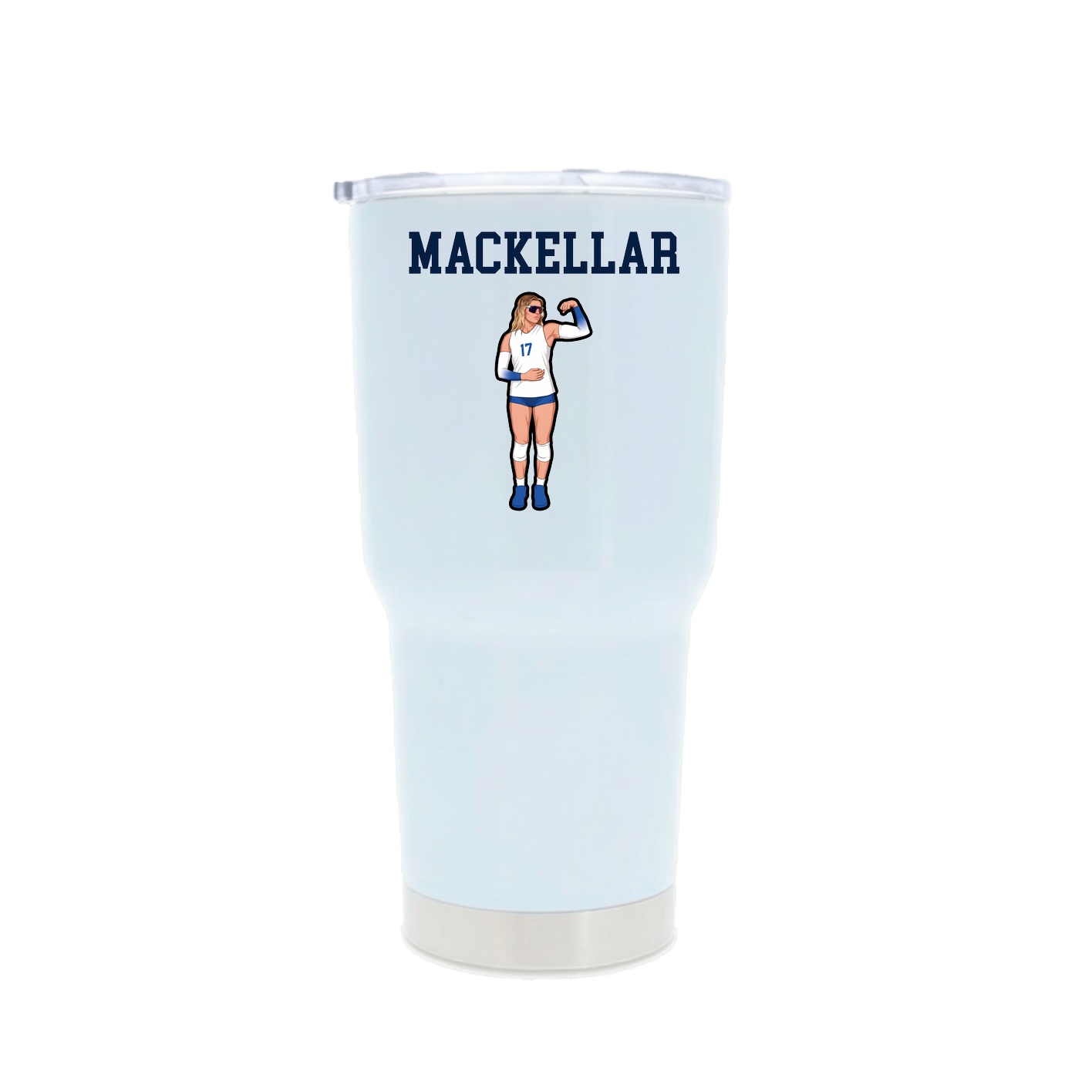 30oz Stainless Steel Tumbler — Shirsey in White