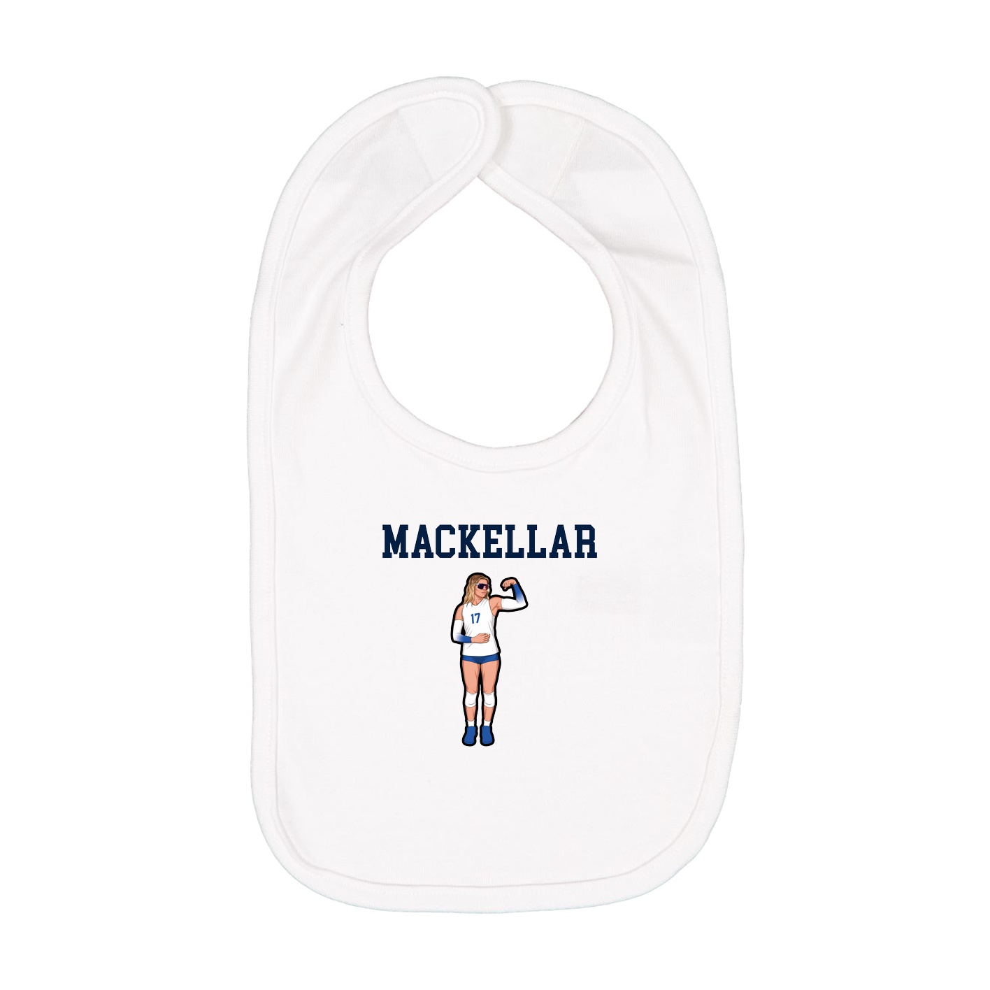 Infant Bib — Shirsey in White