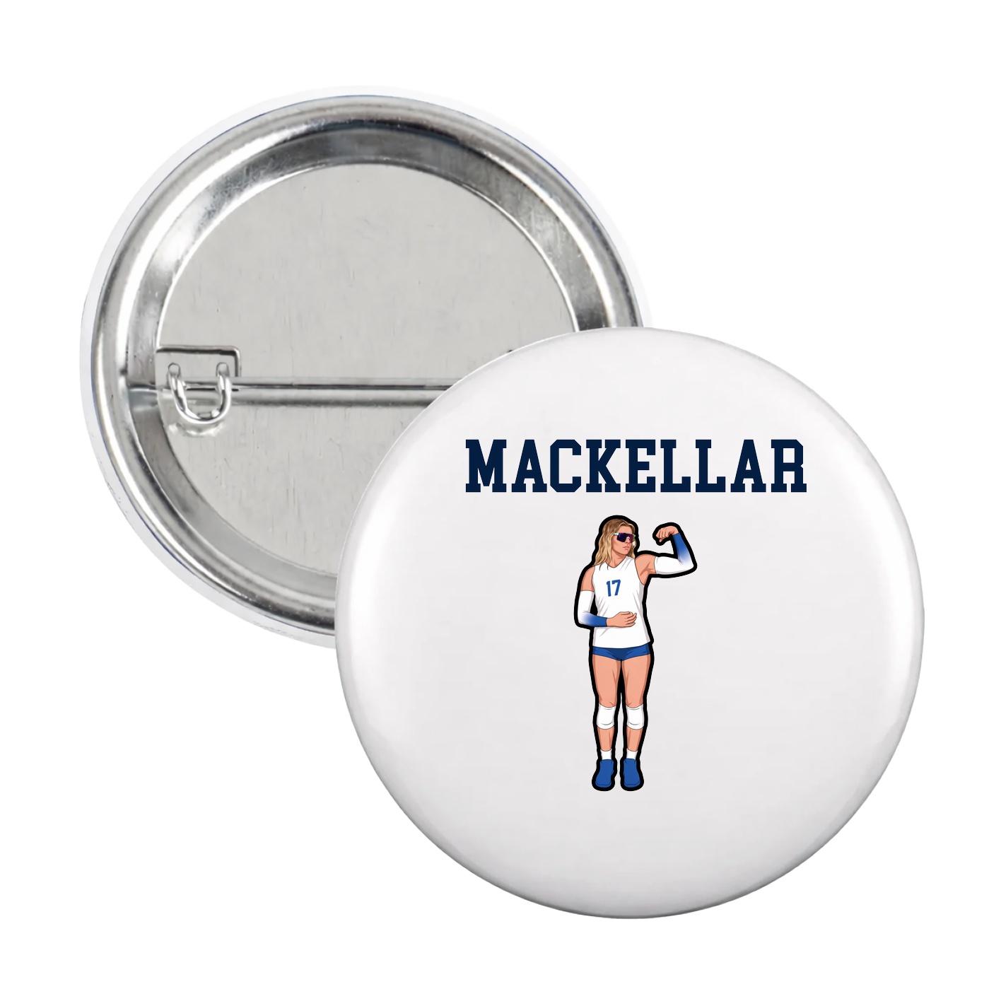 Game Day Button — Shirsey in White