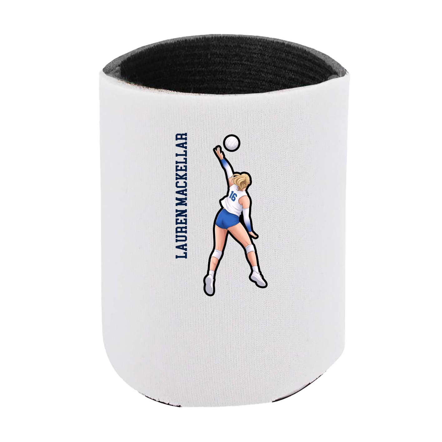 Can Holder — Name Vertical in White