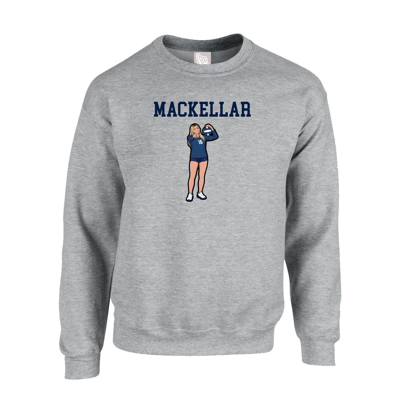 Fleece Crew — Shirsey in Grey