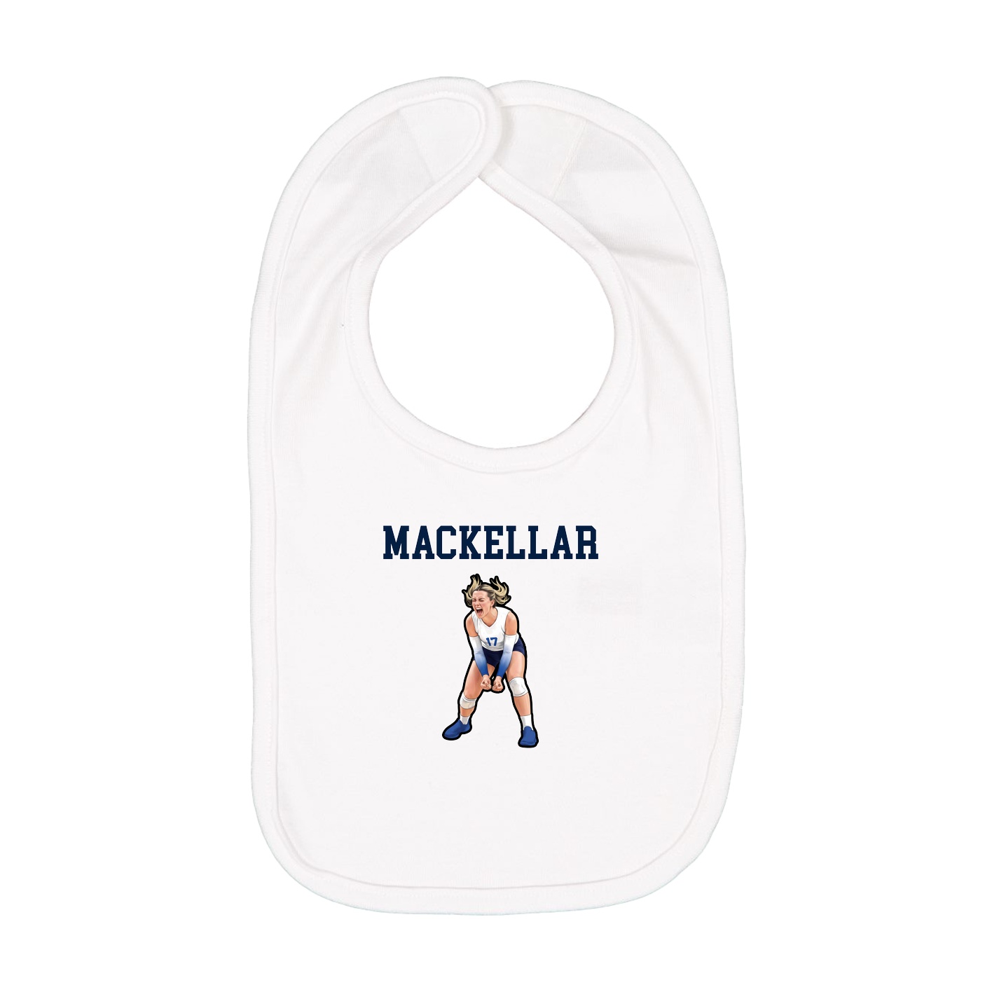 Infant Bib — Shirsey in White