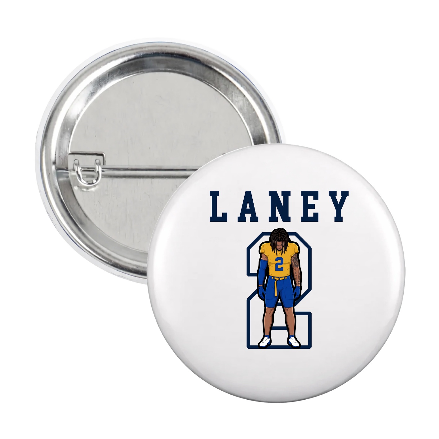Game Day Button — Shirsey in White