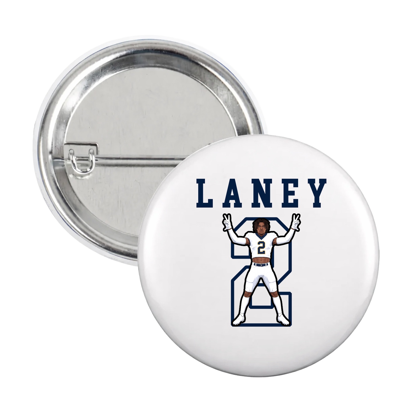 Game Day Button — Shirsey in White