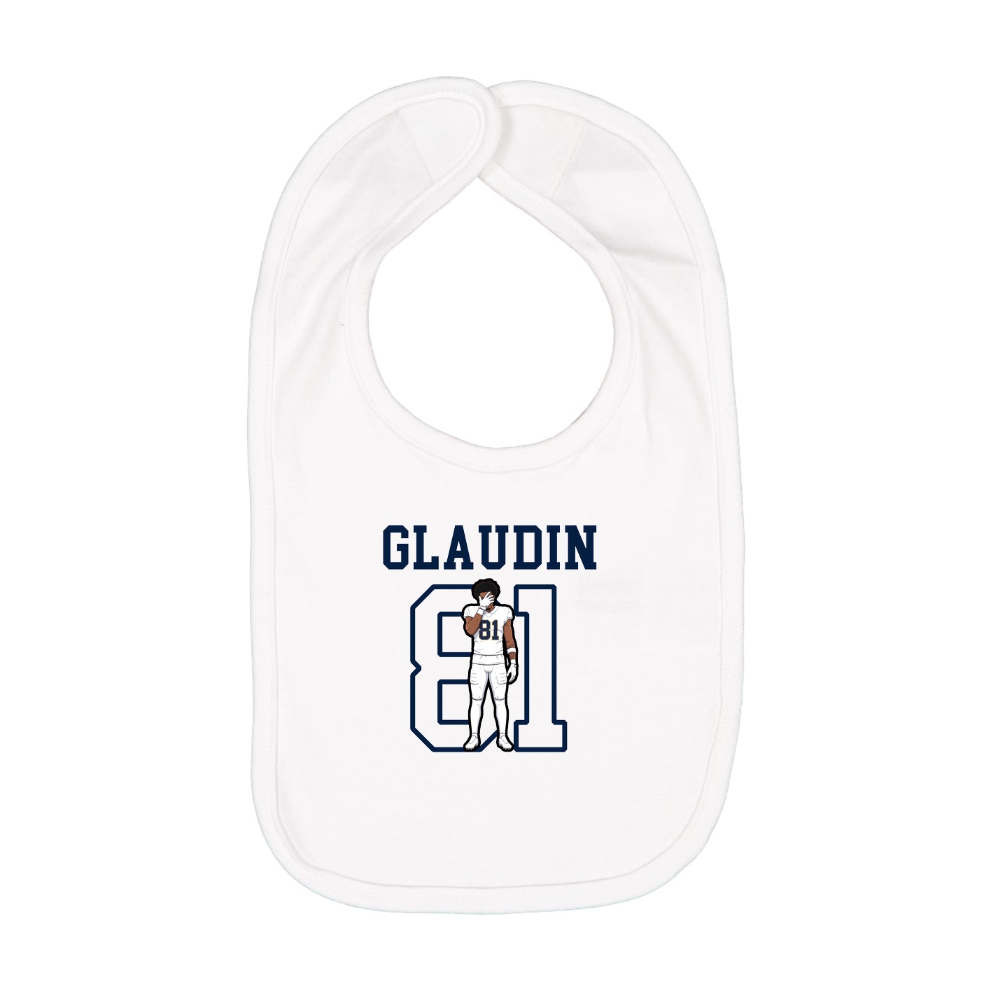 Infant Bib — Shirsey in White