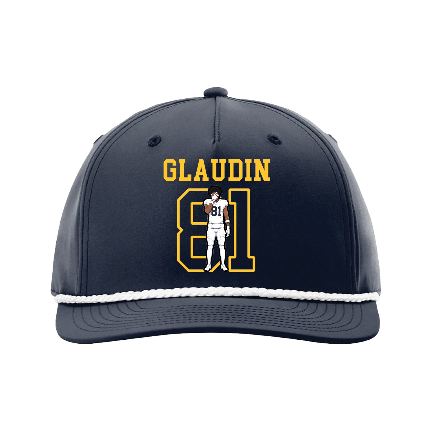 Five-Panel Classic Rope Cap — Shirsey in Navy