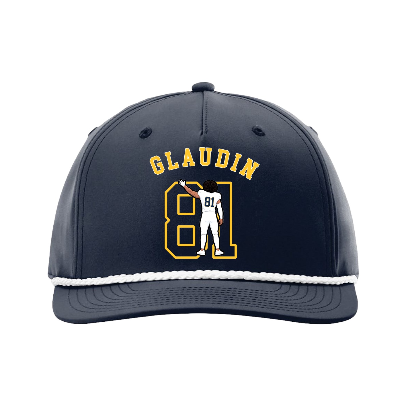 Five-Panel Classic Rope Cap — Shirsey Arch in Navy