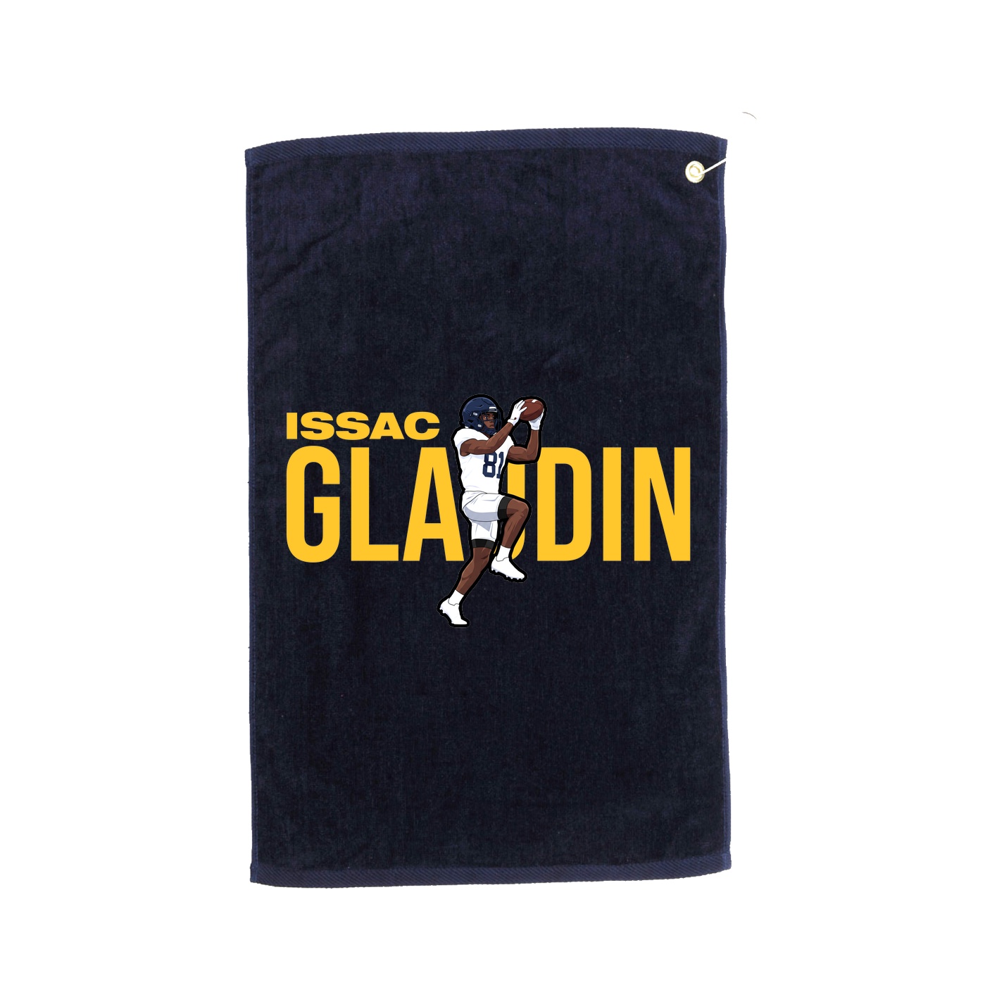 Golf Towel — Player Name in Navy