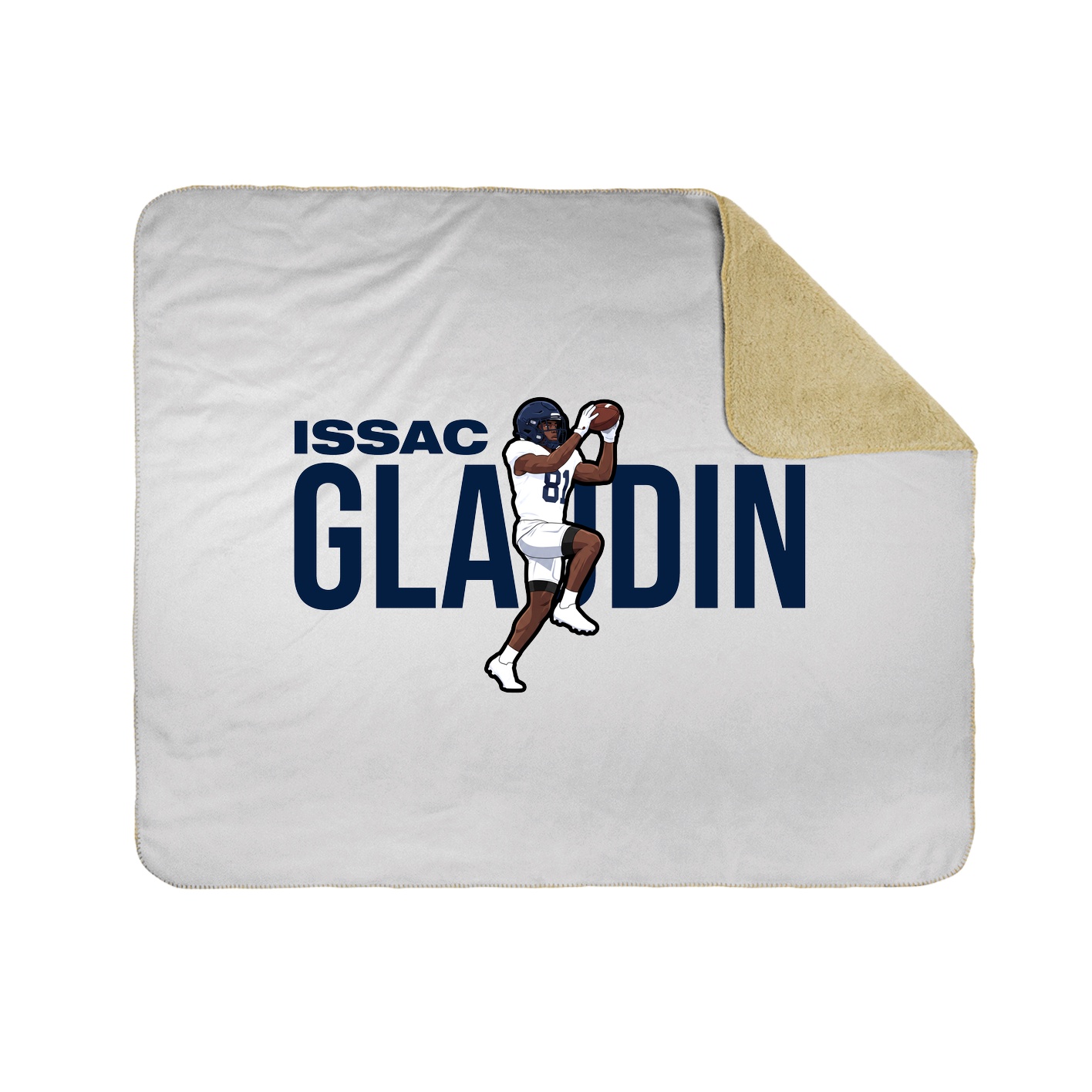 Throw Blanket — Player Name in White