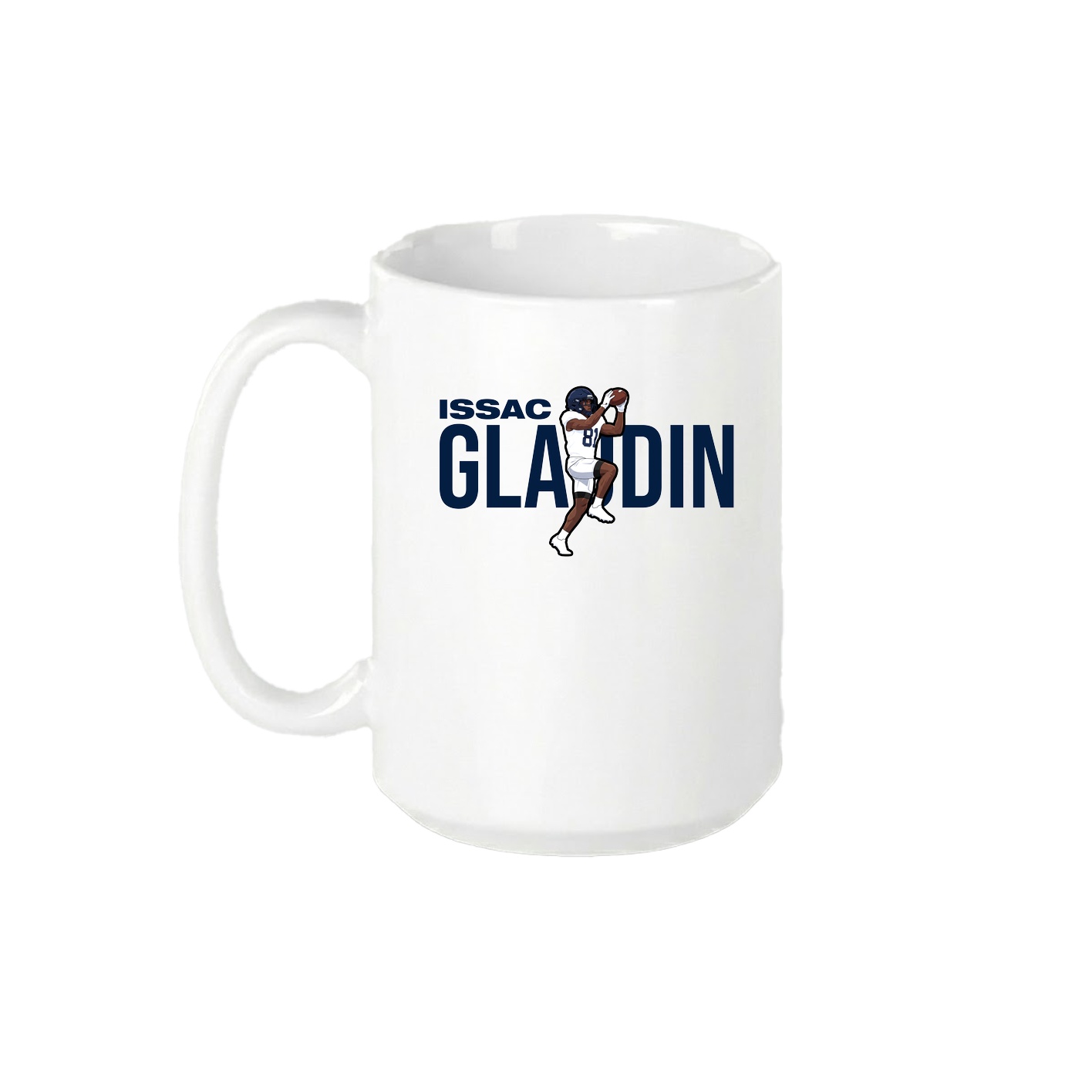 15oz Coffee Mug — Player Name in White