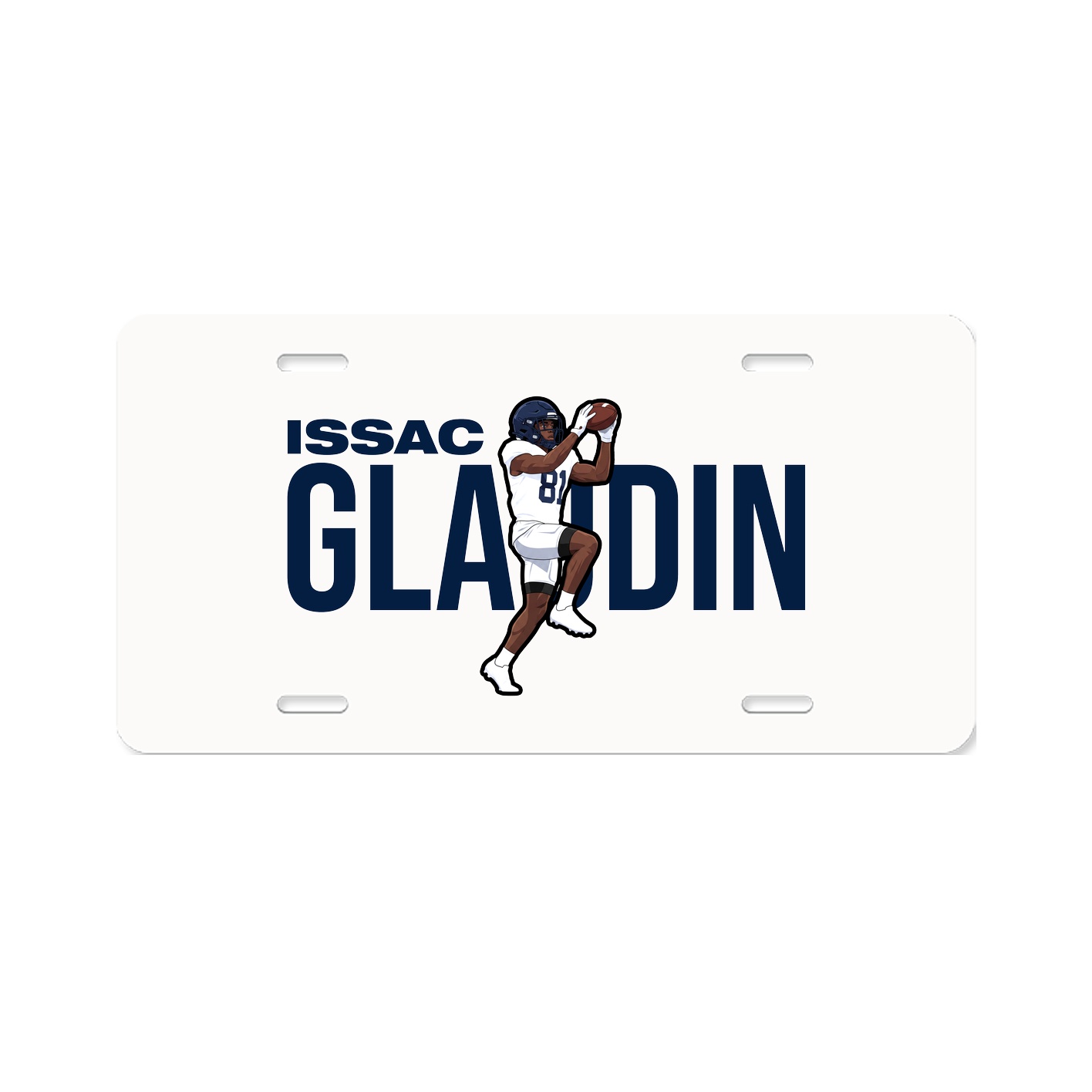 License Plate — Player Name in Classic