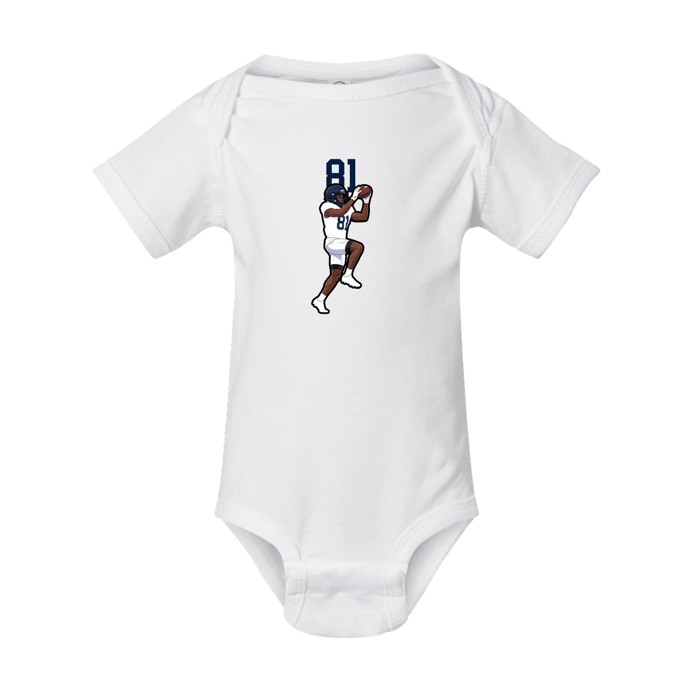 Baby Onesie — Number Top in White