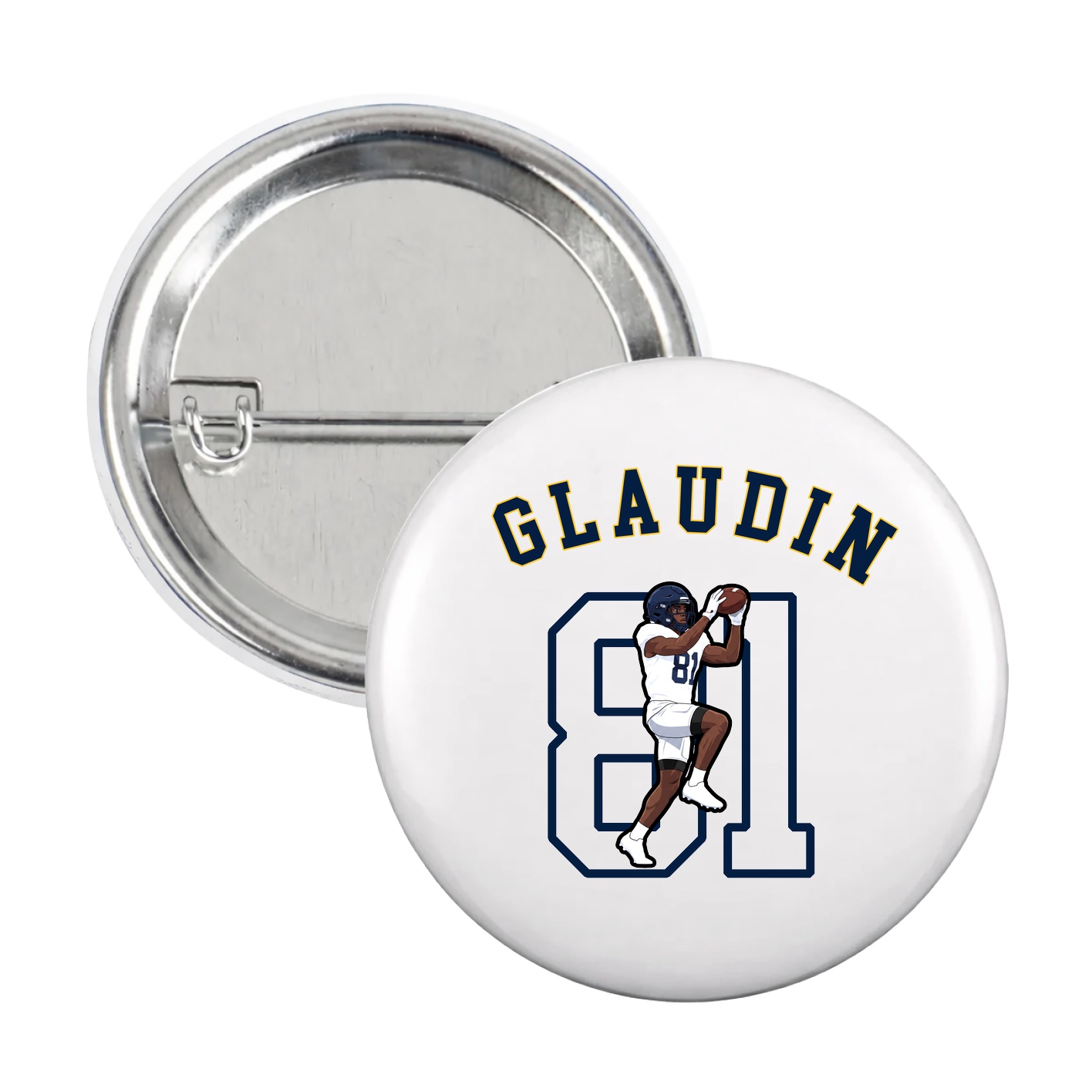 Game Day Button — Shirsey Arch in White