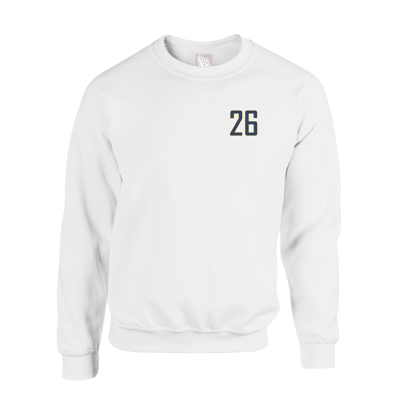Fleece Crew — Front Shirsy in White
