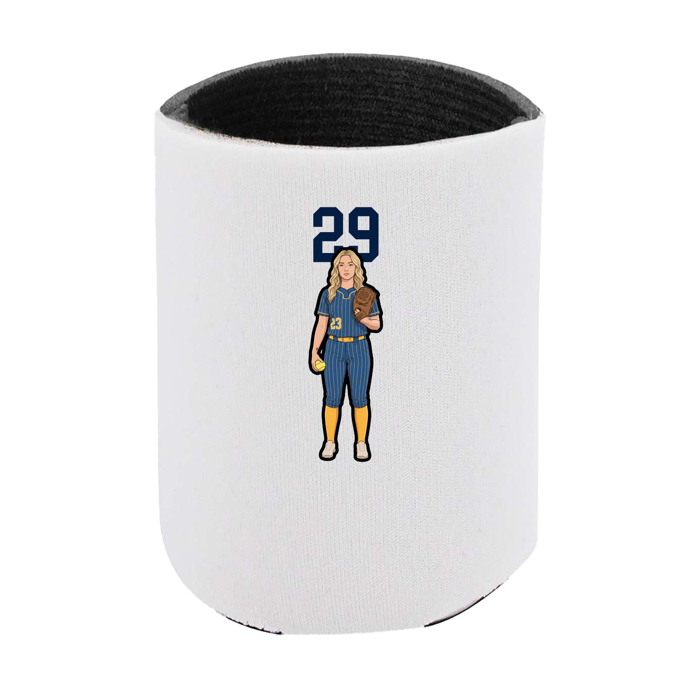 Can Holder — Number Top in White