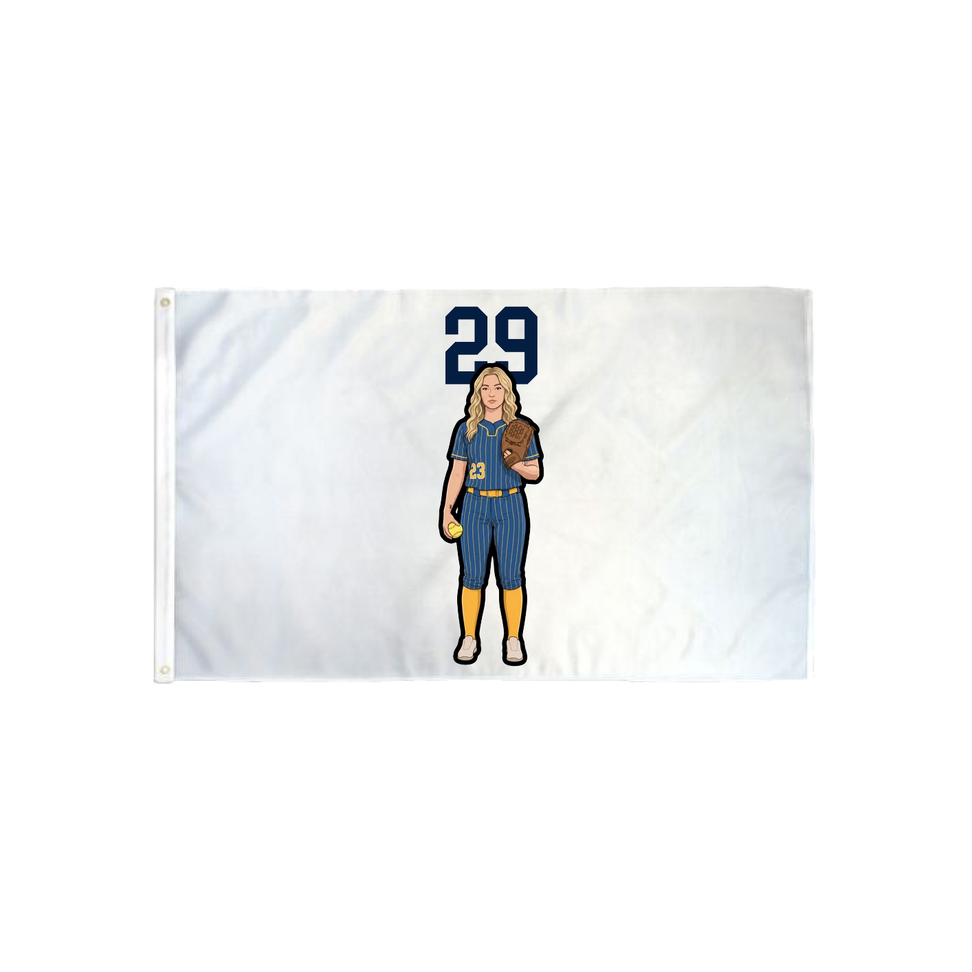 3x5 Flag — Number Top in Classic