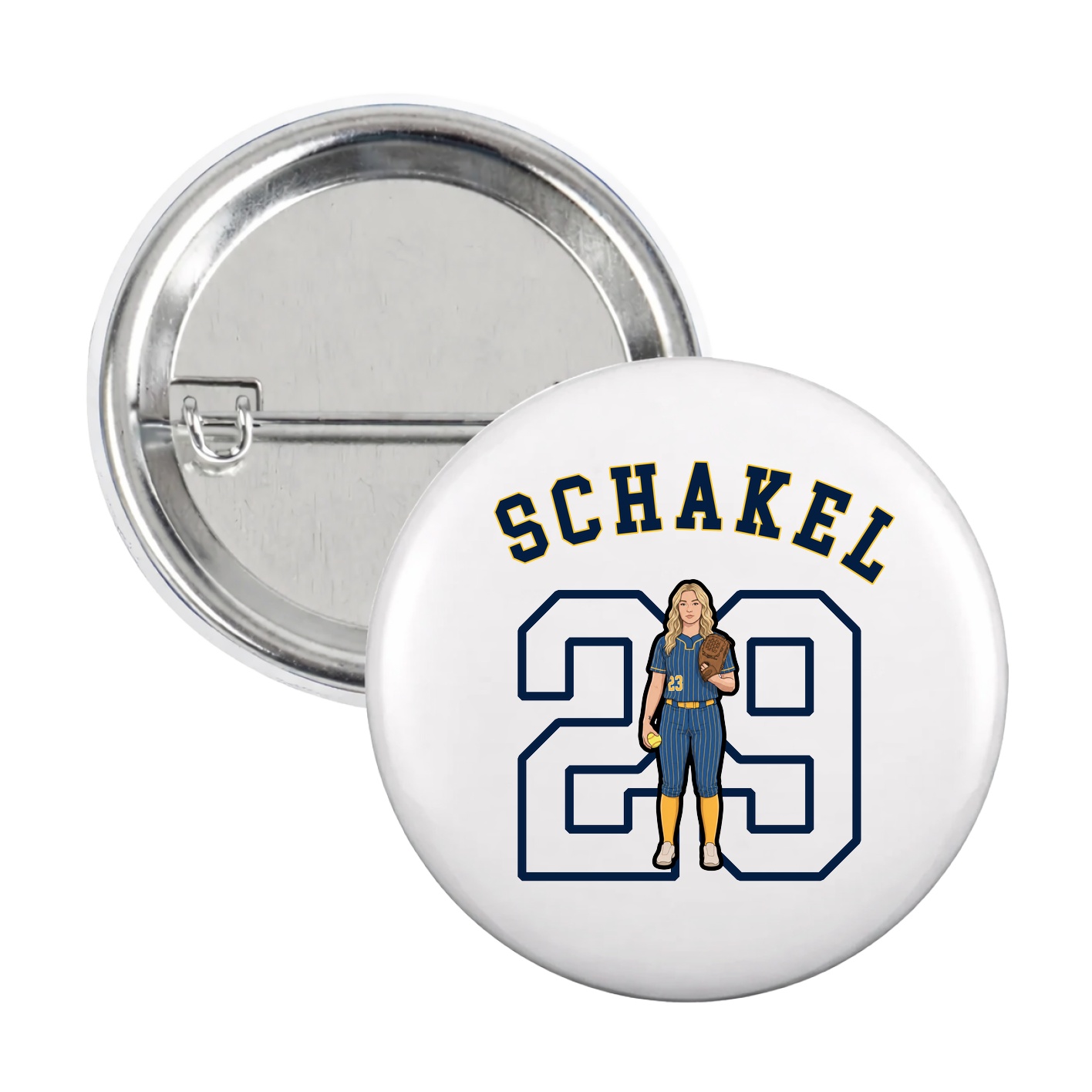 Game Day Button — Shirsey Arch in White