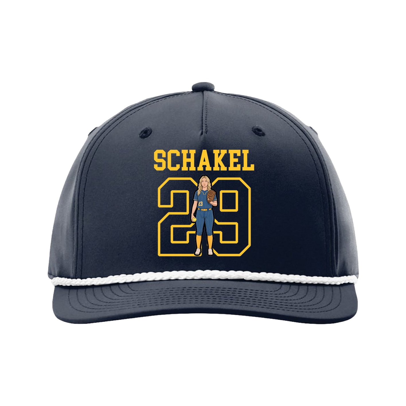 Five-Panel Classic Rope Cap — Shirsey in Navy