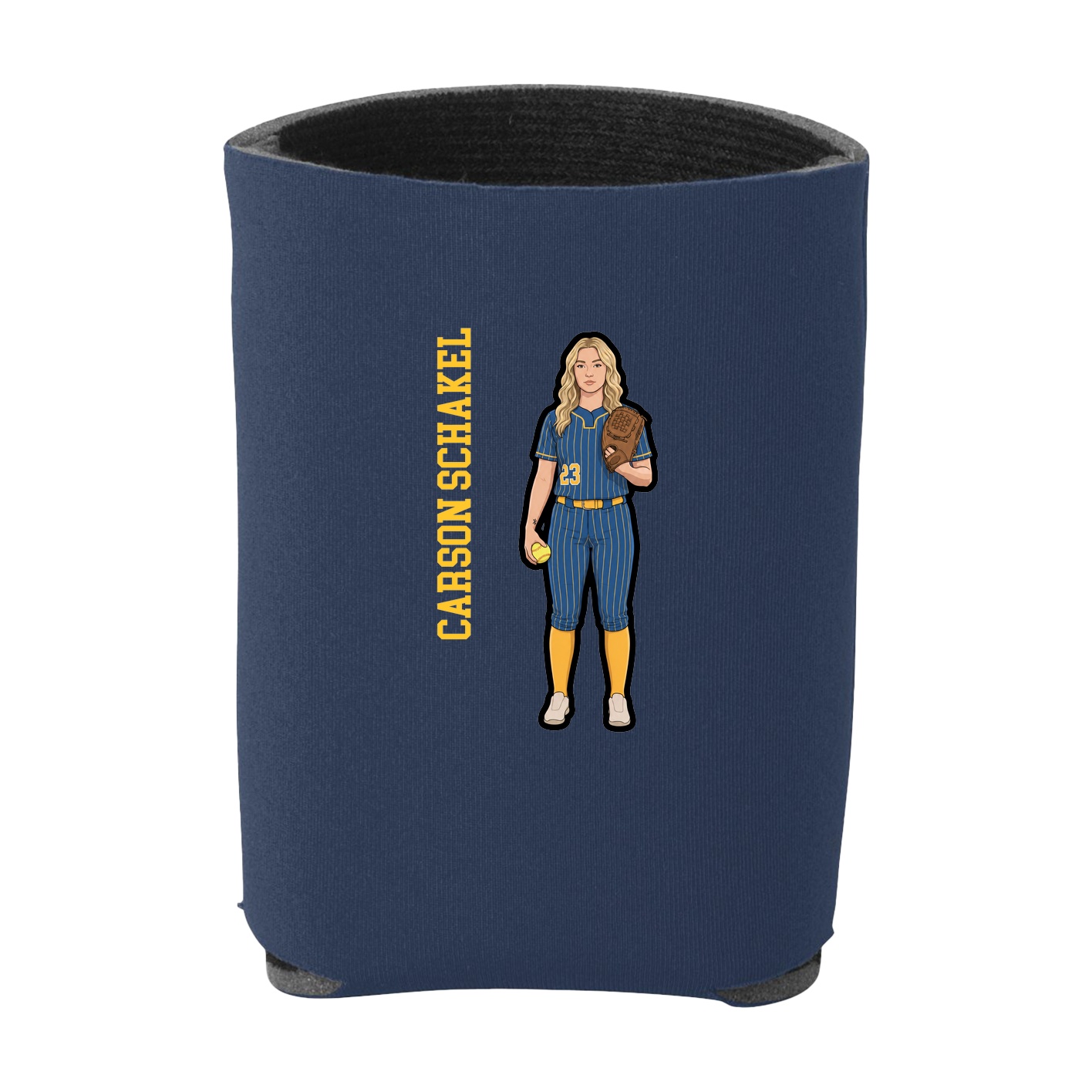 Can Holder — Name Vertical in Navy